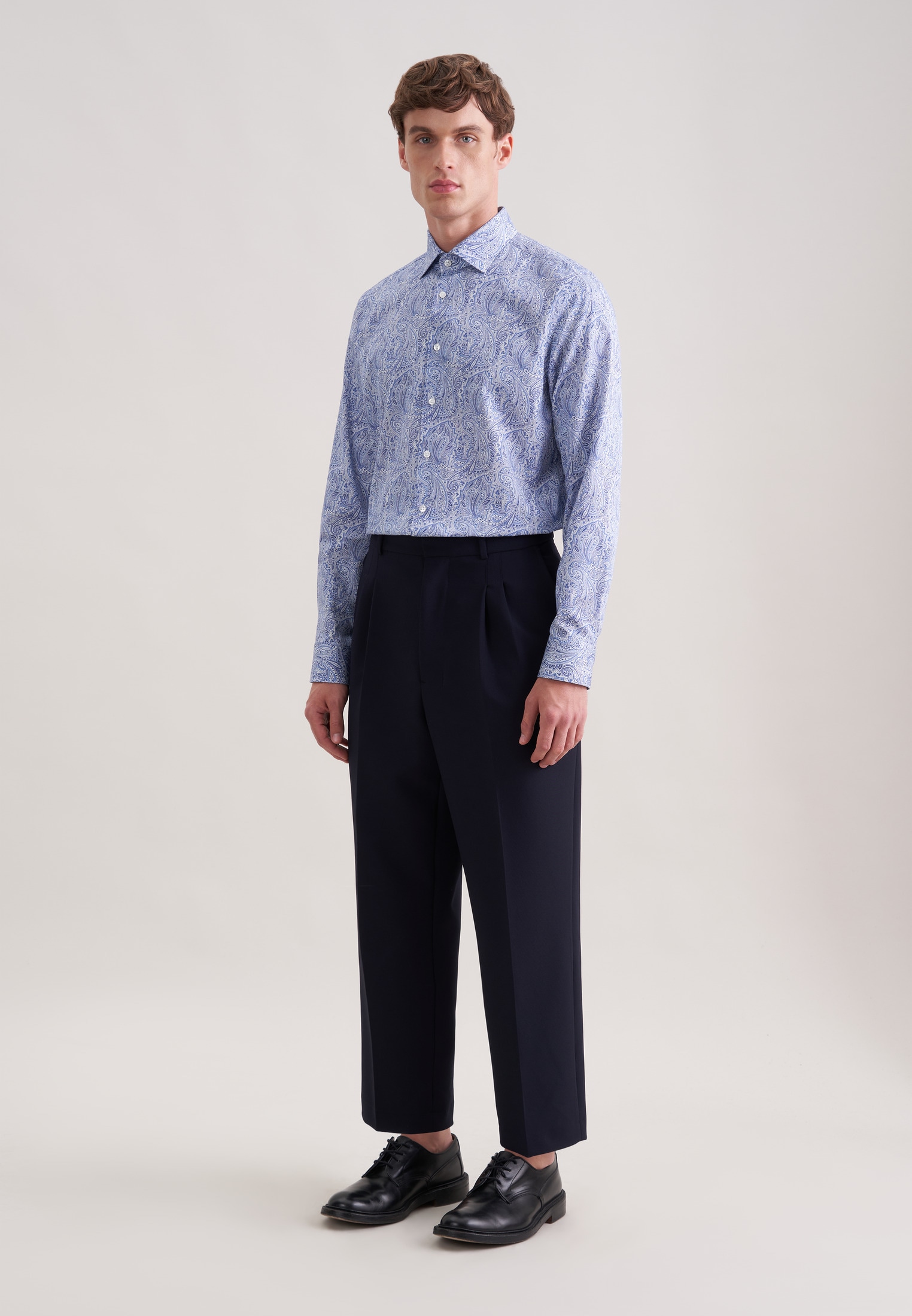 seidensticker Businesshemd »Schwarze Rose« Slim 1/1 Kentkragen Druck