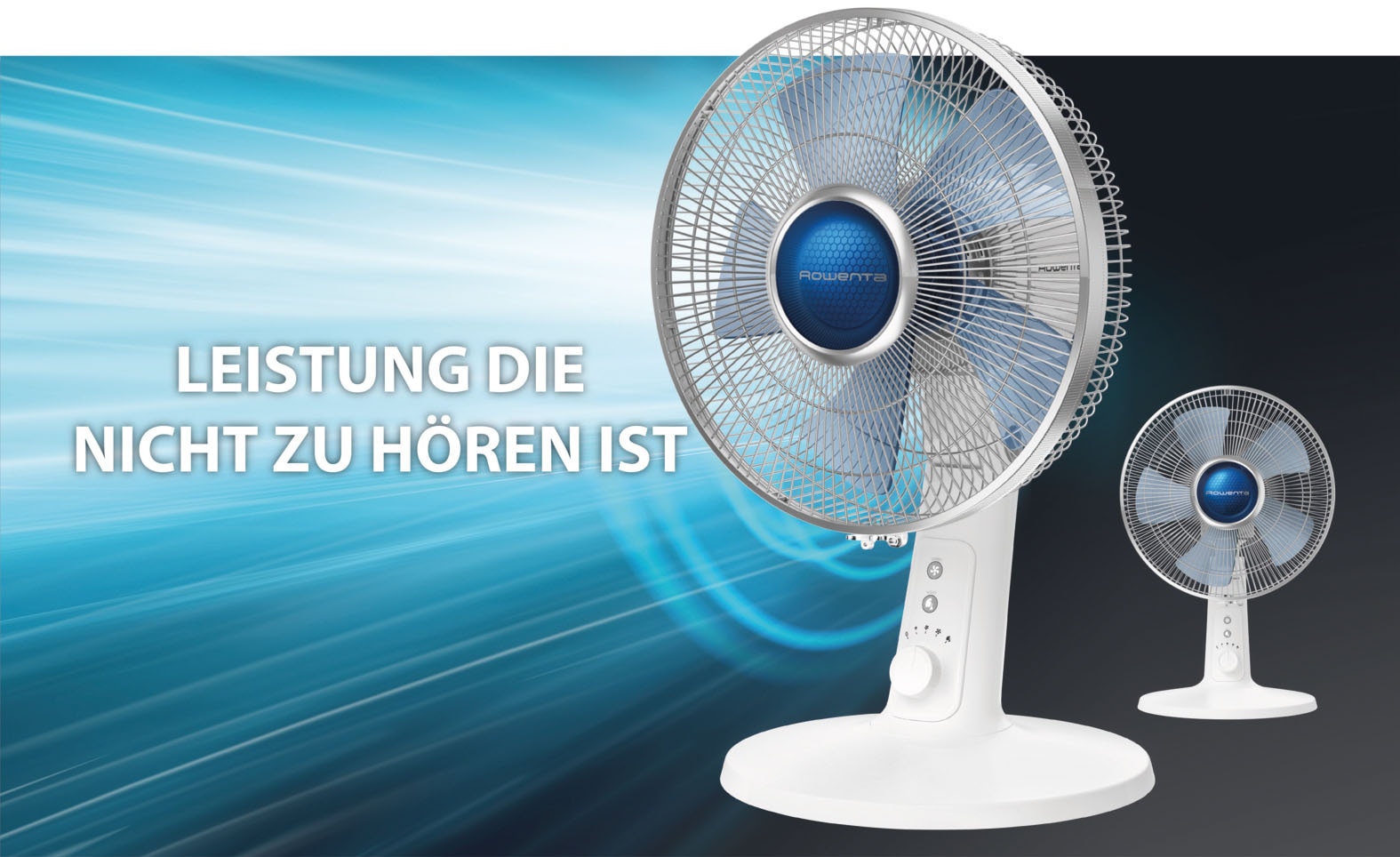 Rowenta Tischventilator »VU2730 Turbo Silence Extreme+«, leistungsstark, 4 Stufen, Stille-Nacht-Modus, Turbo-Boost, Oszillation