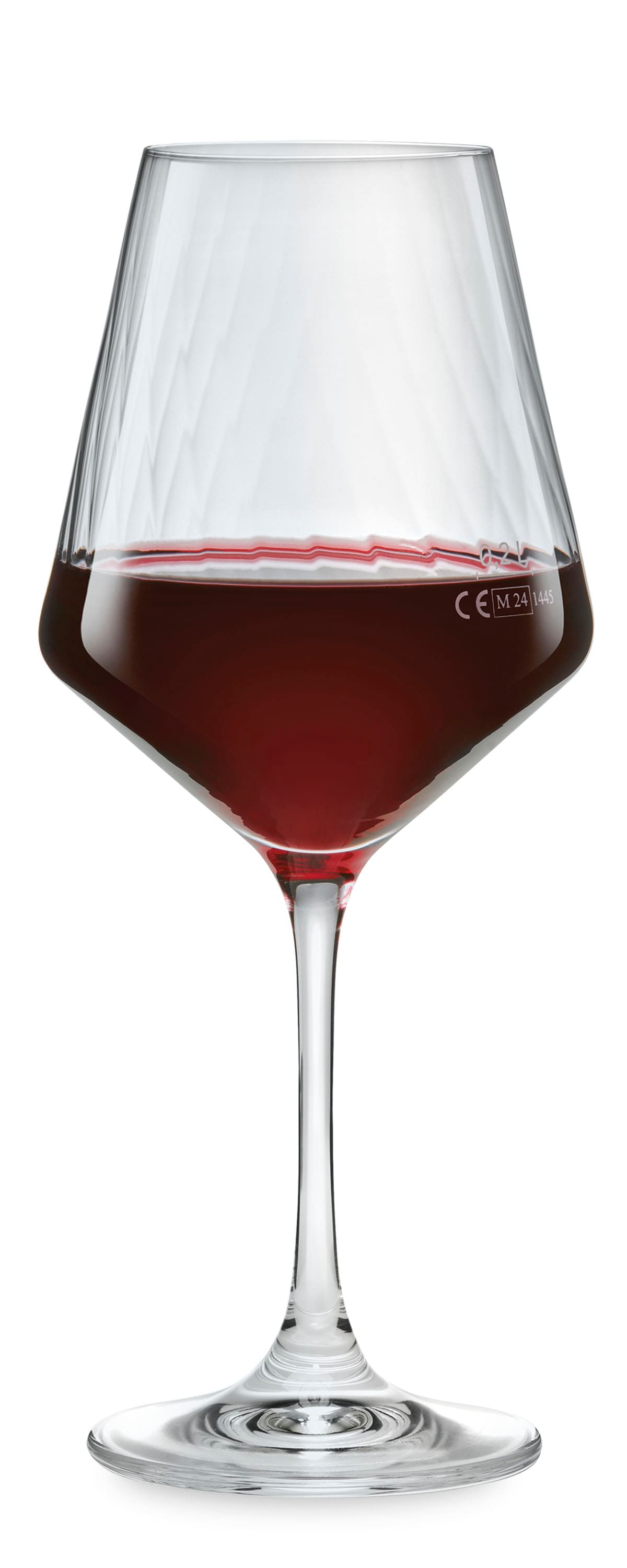 van Well Weinglas »Eva, Weingläser 55 cl geeicht, 6 Stück« Relief-Optik, spülmaschinengeeignet