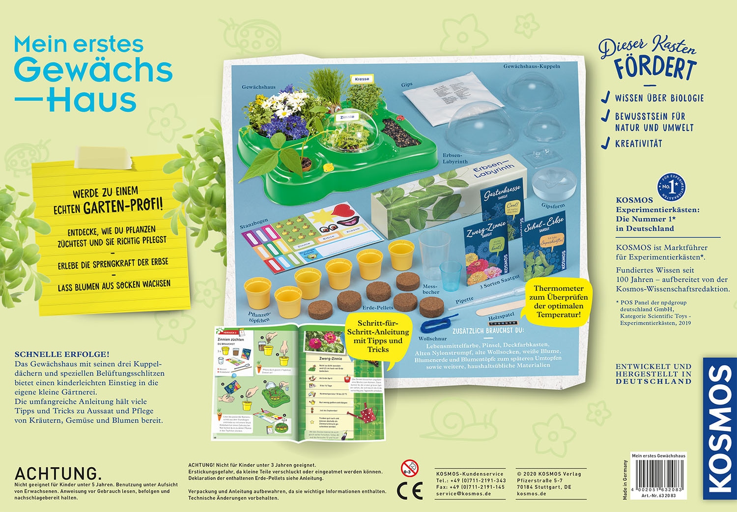 Kosmos Experimentierkasten »Meine erstes Gewächshaus«, Made in Germany