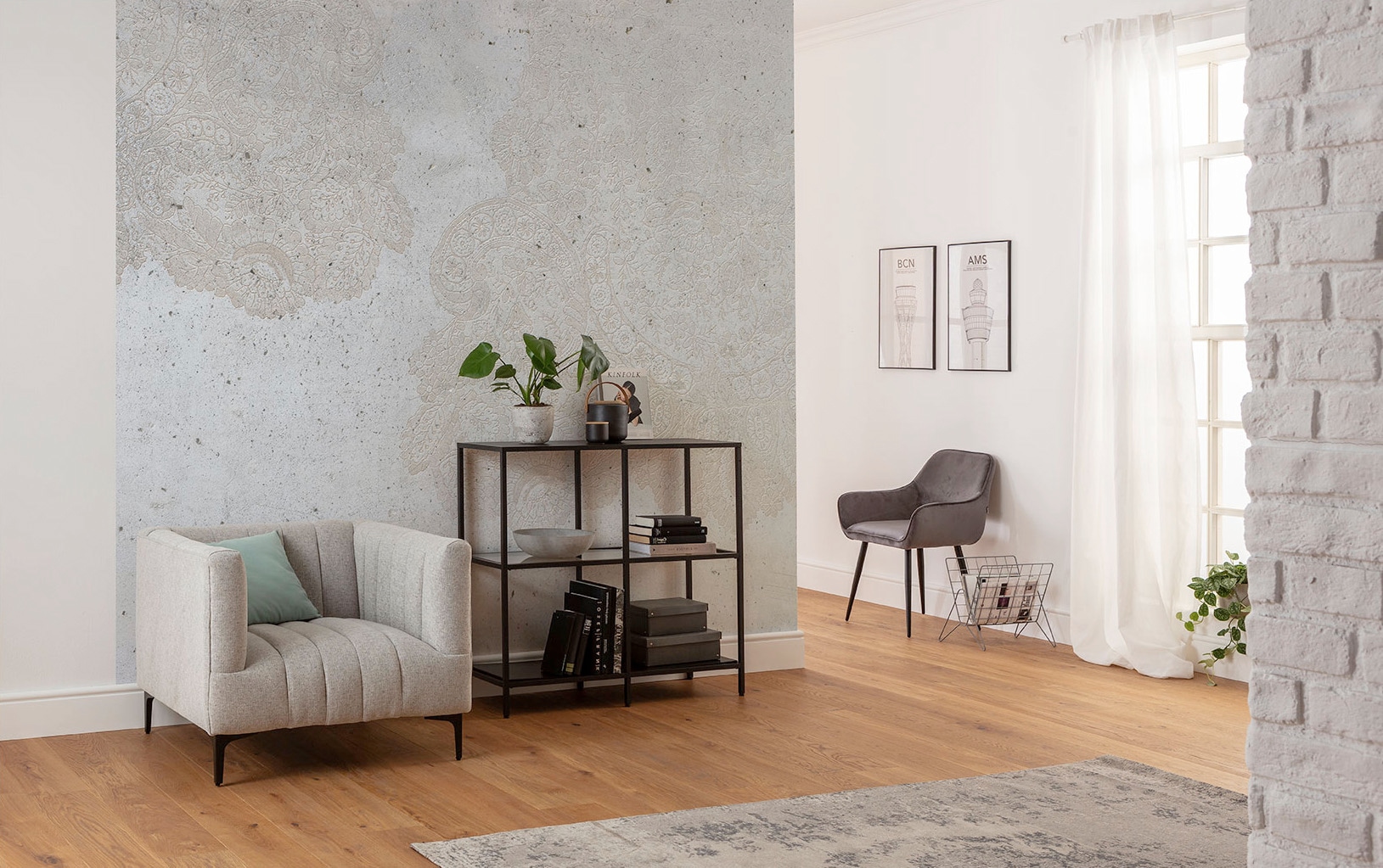 Komar Vliestapete »Digitaldruck Vlies - Puro - Größe 300 x 280 cm«, bedruckt, Wohnzimmer, Schlafzimmer