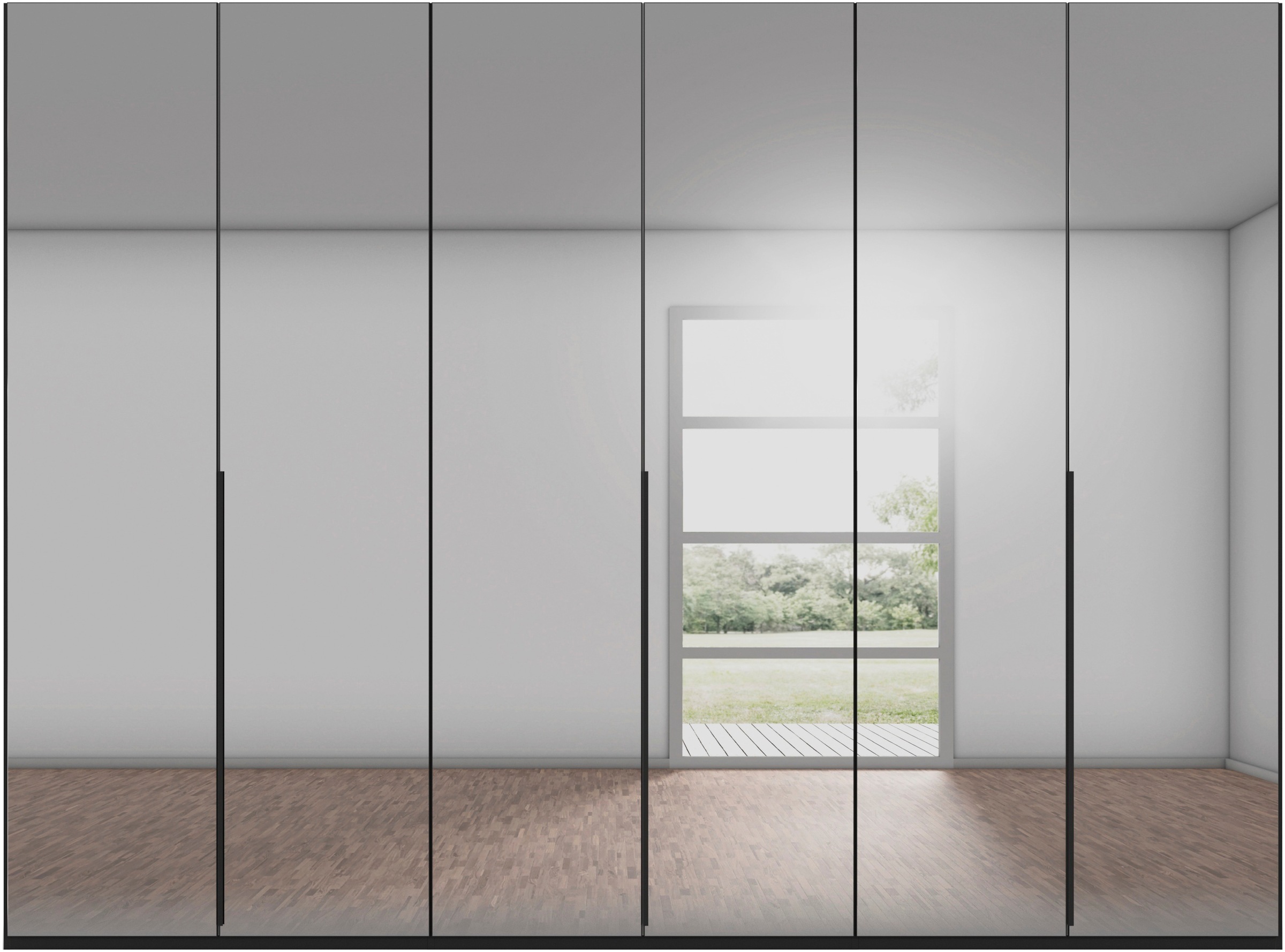 LeGer Home by Lena Gercke Kleiderschrank »Schrank Garderobe Ankleide Schlafzimmer Flur Serina«, (in 3 verschiedenen Ausstattungen BASIC/CLASSIC/PREMIUM), in 6 Breiten (101 - 401 cm) mit Front Glas oder Dekor MADE IN GERMANY