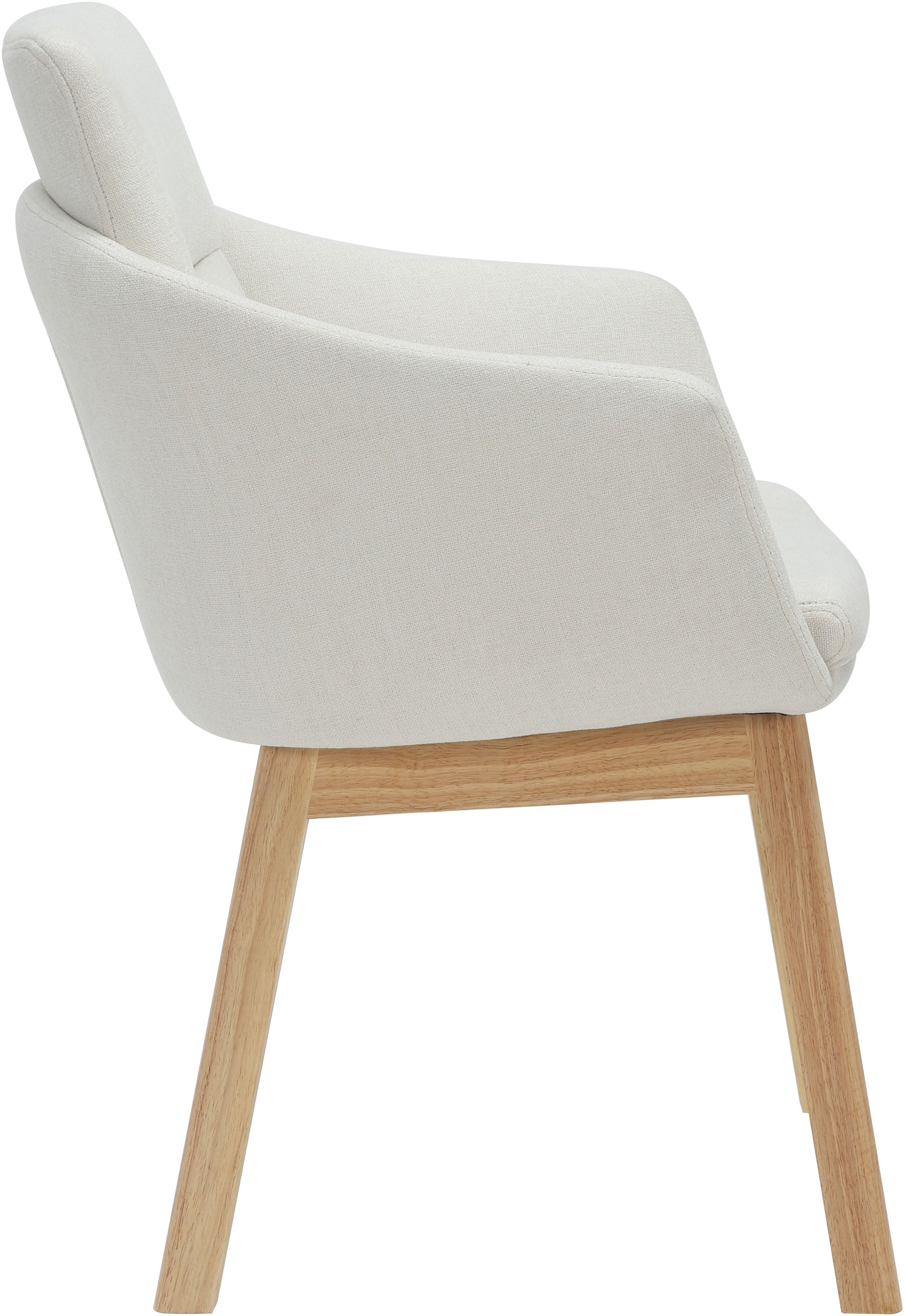 OTTO home Esszimmerstuhl »Hadelin« () 1 Stk.pflegeleichter Webstoff, massives Echtholzgestell, Sitzhöhe ca. 50 cm