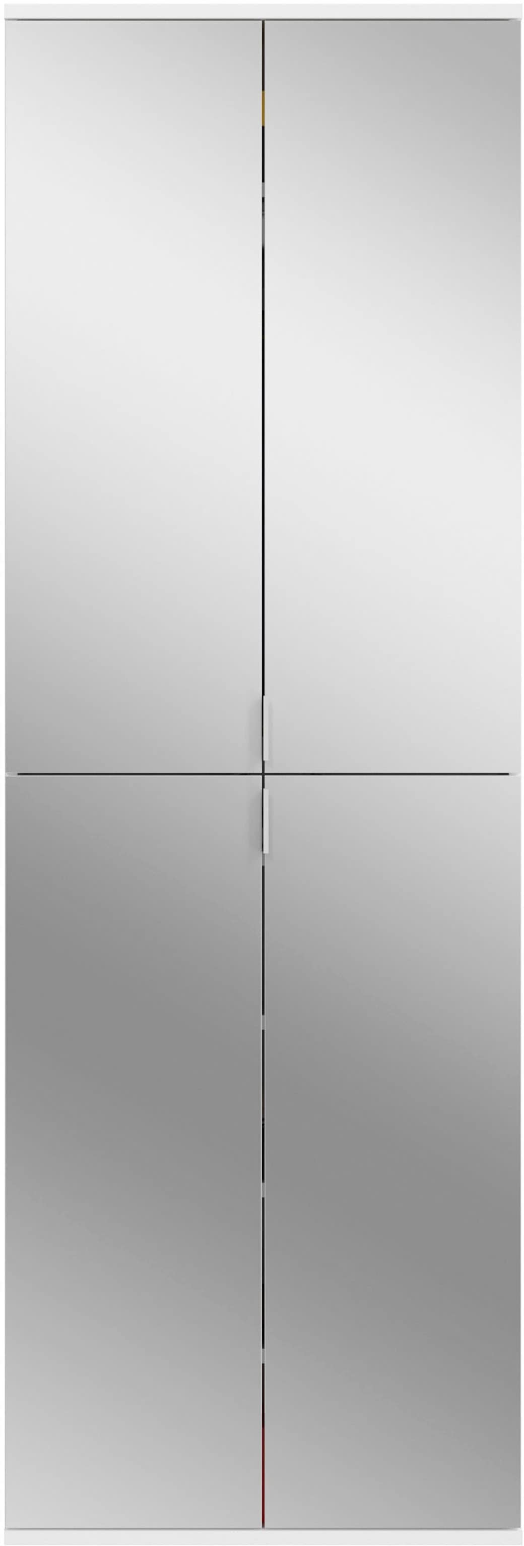 INOSIGN Garderoben-Set »Trondheim, Breite 244 cm, best. aus 4 Schränken, 16 Türen, 36 Fächer«, (Set, 4 St.), inkl. ausziehbarer Kleiderstange, Garderobenschrank, Kleiderschrank