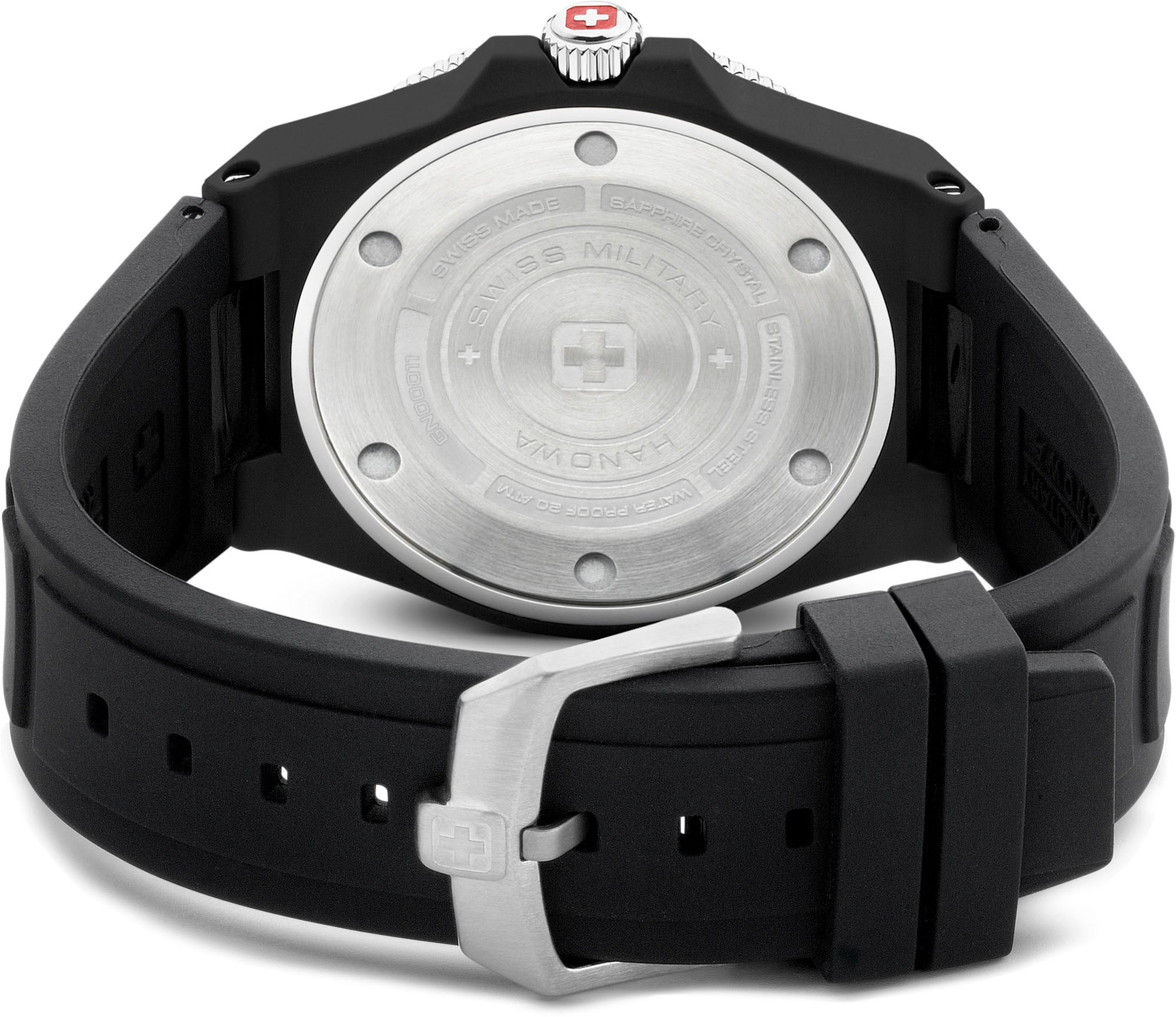 Swiss Military Hanowa Quarzuhr »OCEAN PIONEER, SMWGN0001180«, Armbanduhr, Herrenuhr, Swiss Made, Datum, Saphirglas