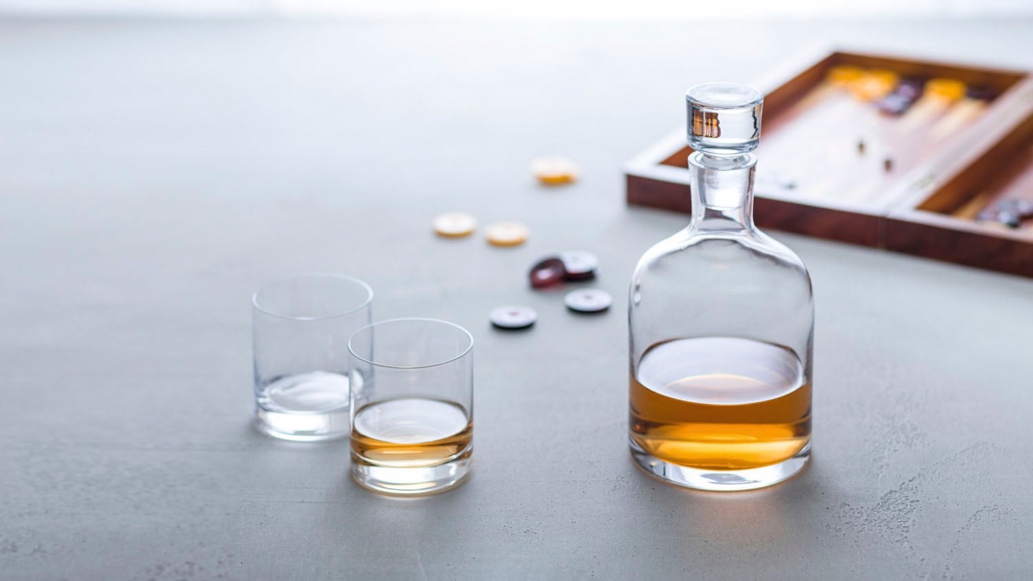 LEONARDO Gläser-Set »AMBROGIO«, (Set, 3 tlg., 1 Karaffe, 2 Whiskygläser), (1 Karaffe, 2 Whiskygläser), 3-teilig
