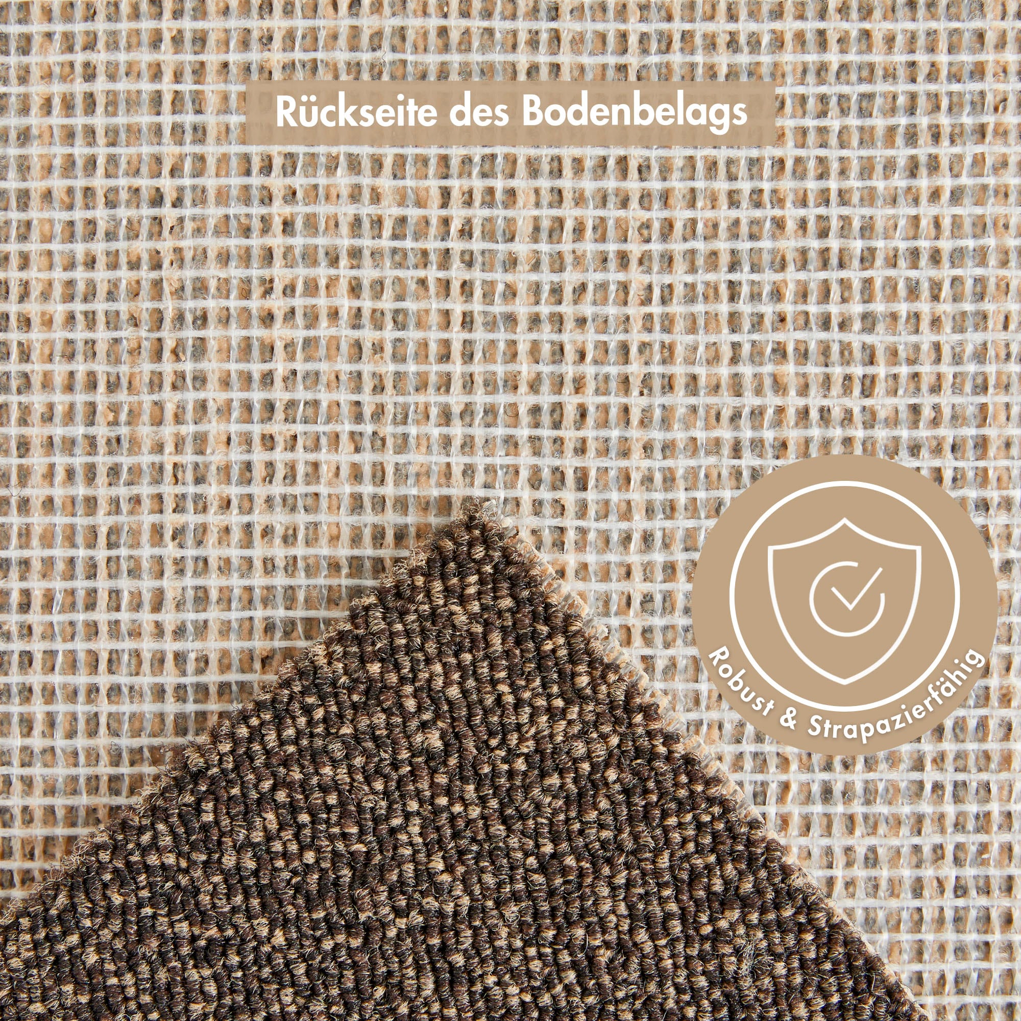 Andiamo Teppichboden »Matz, Schlinge, Made in Belgium«, rechteckig, 6 mm Höhe, meliert, Breite 400 cm oder 500 cm, strapazierfähig & pflegeleicht