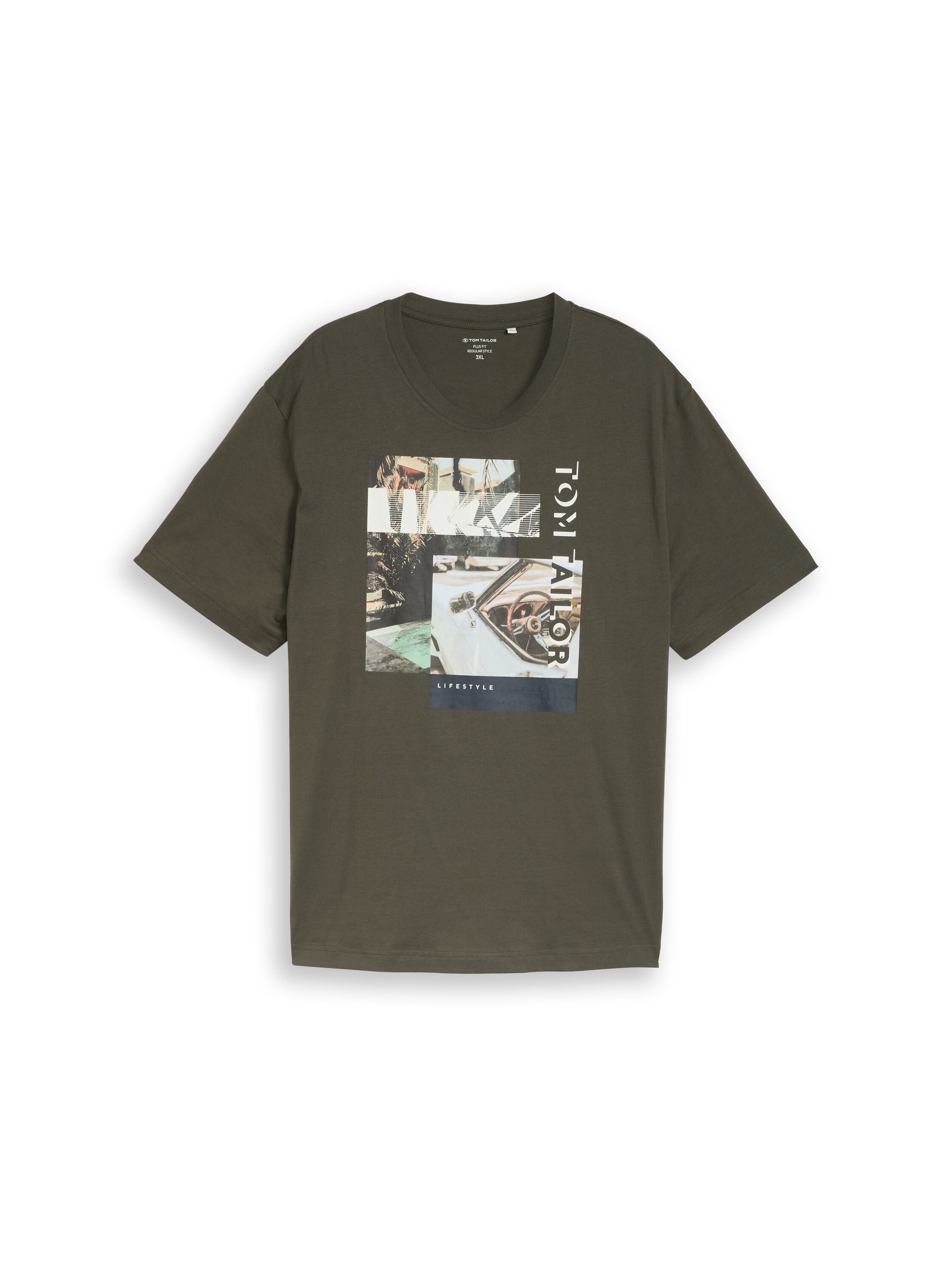 TOM TAILOR PLUS Kurzarmshirt mit Frontprint - Große Ggrößen