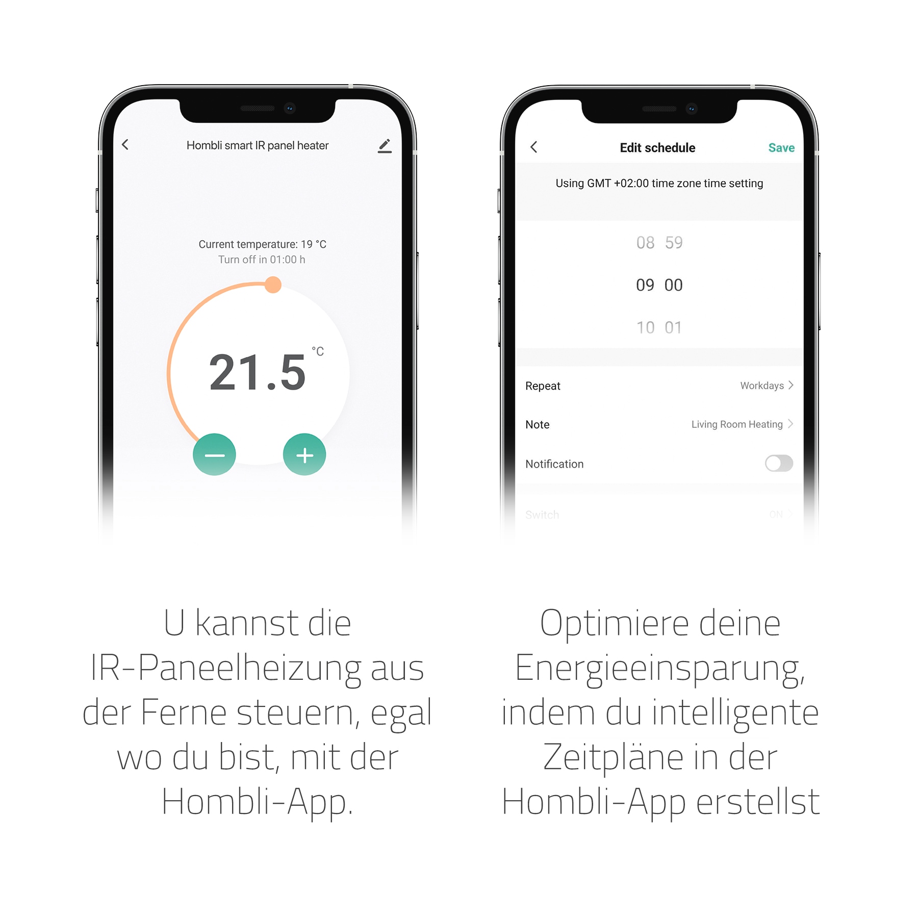 Hombli Smart-Home-Zubehör »Smartes Infrarot Heizpanel 350W«