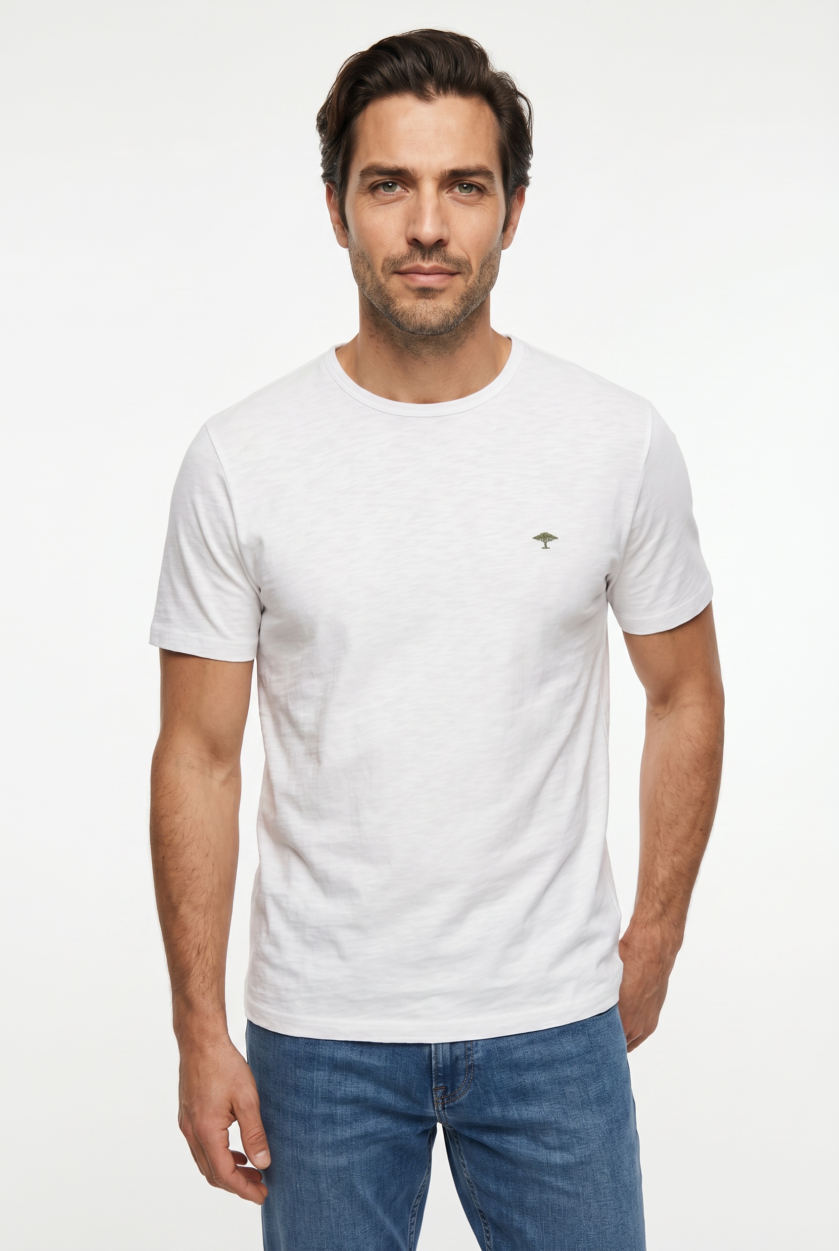 FYNCH-HATTON T-Shirt mit Logo Stickerei