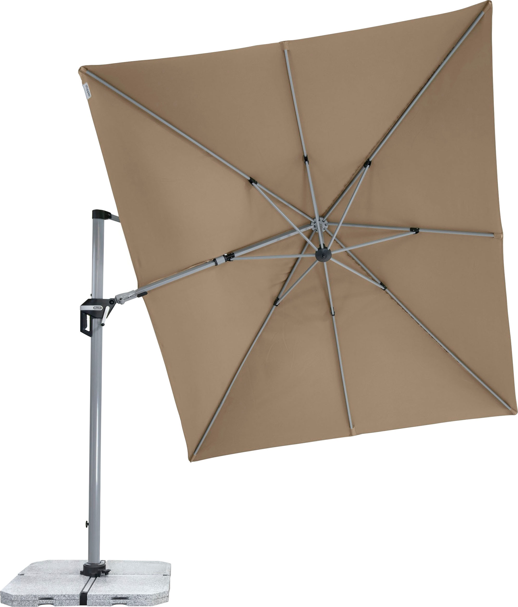 doppler® Ampelschirm »Active Pendel«, UV-beständig, Maße: 350x260 cm