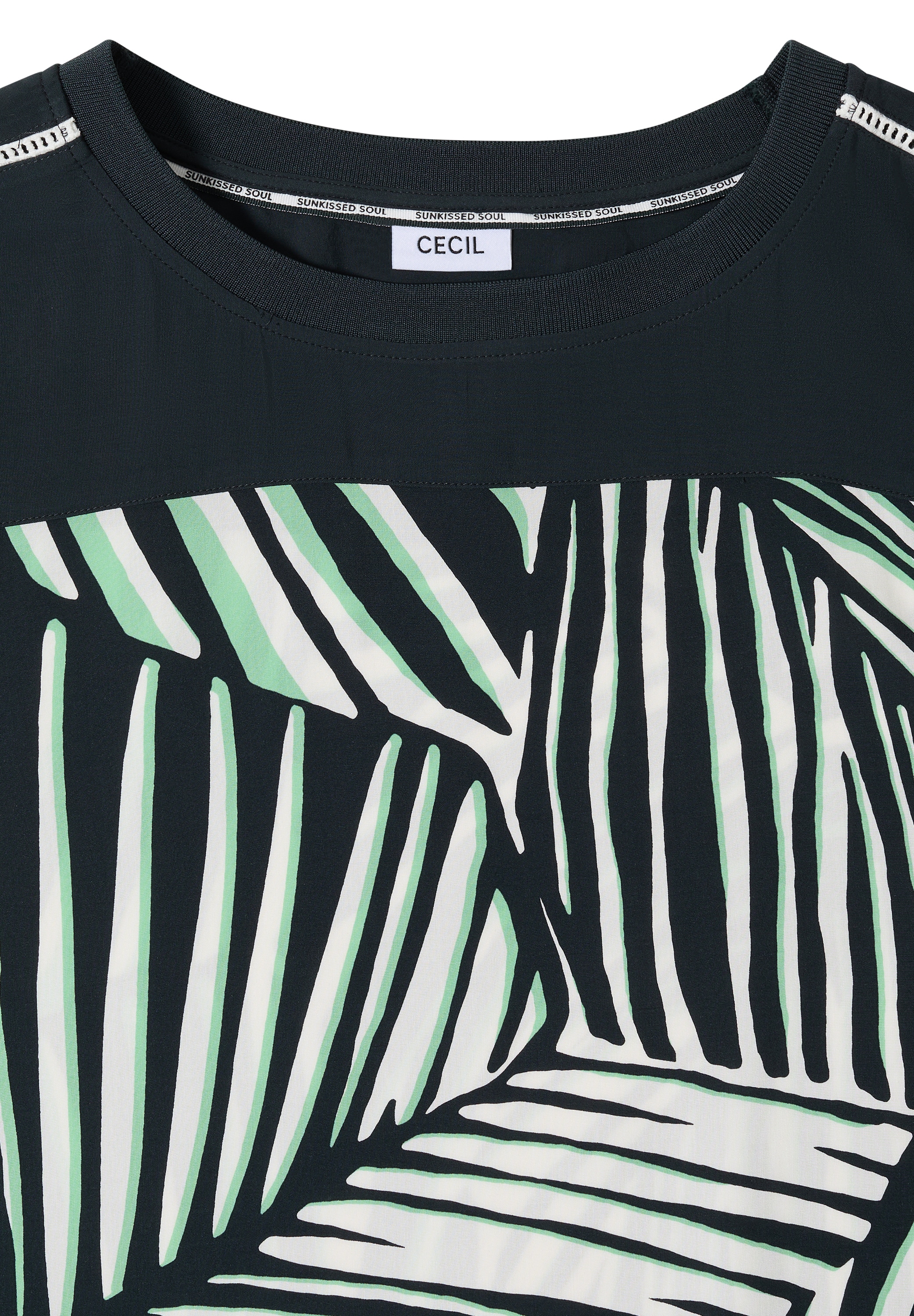 Cecil Sommerkleid Eingrifftaschen Sommerkleid mit grafischem Muster