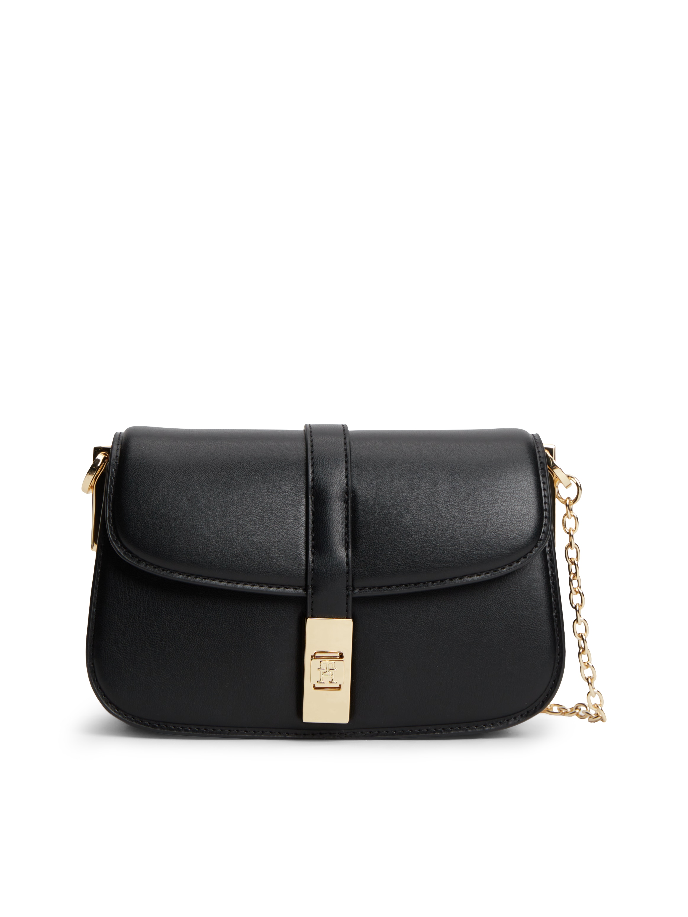 Tommy Hilfiger Umhängetasche »TH HERITAGE CHAIN CROSSOVER« Damen Abendtasche, Schultertasche Handtasche mit Steckverschluss