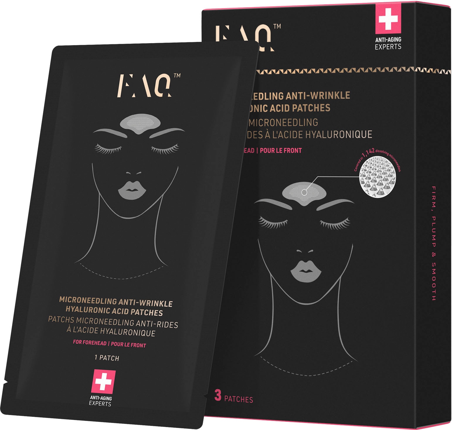 Hyaluron Serum »FAQ™ Microneedling Anti-Wrinkle Hyaluronic Acid Patches For Forehead«