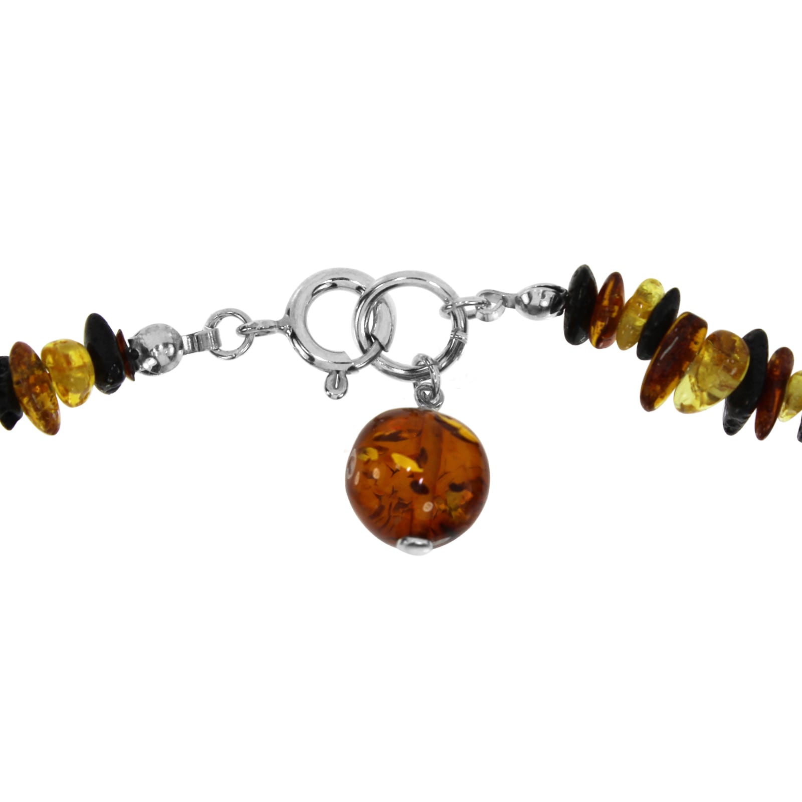 OSTSEE-SCHMUCK Kette ohne Anhänger »- Kugel 12 mm - Bernstein -,«