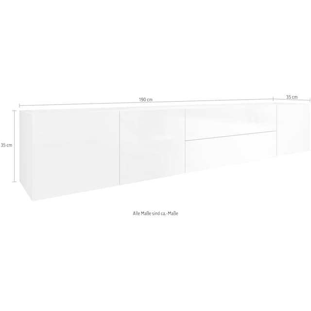 borchardt Möbel Lowboard »Vaasa«, Breite 190 cm, nur hängend OTTO Online  Shop