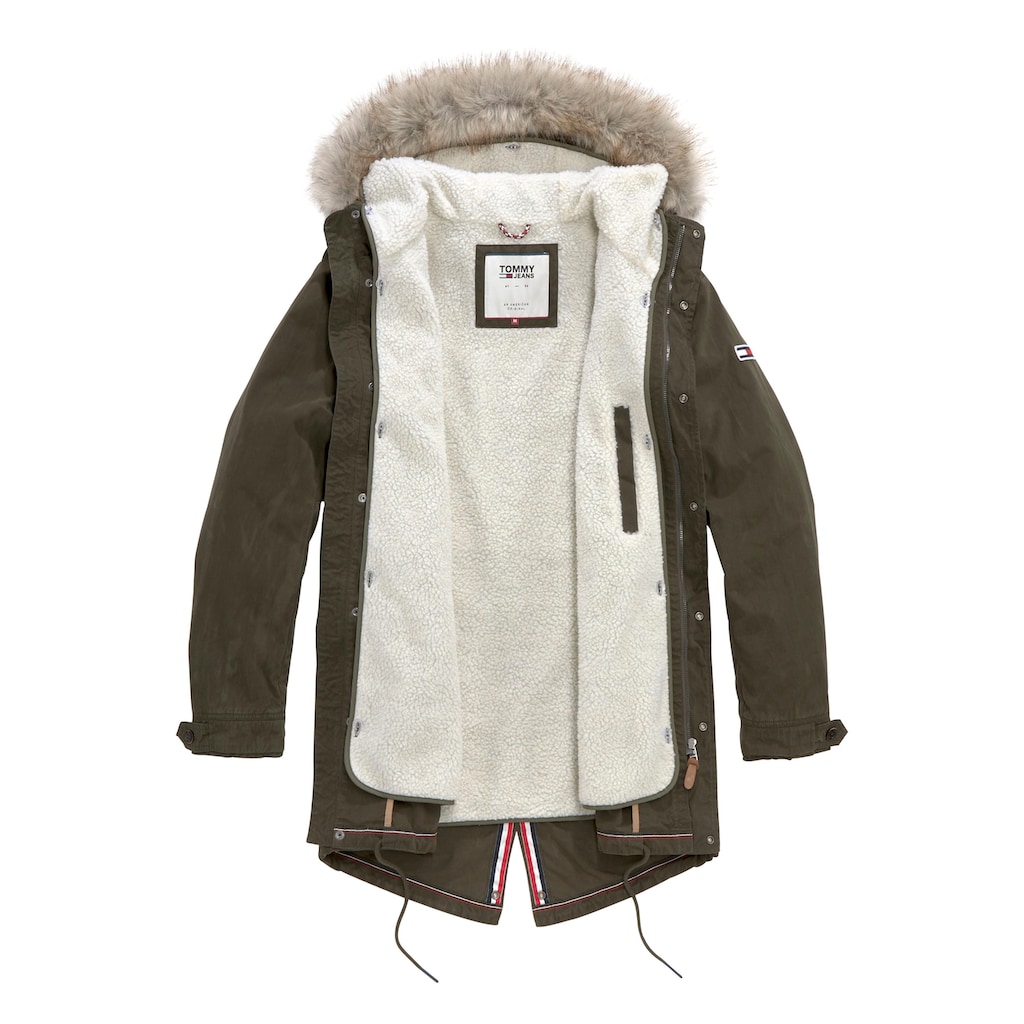 Tommy Jeans Parka »TJM COTTON LINED PARKA«, mit Kapuze