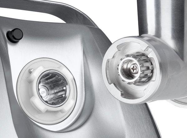 BOSCH Fleischwolf »ProPower MFW68660, Rücklauf, Durchlaufschnitzler«, 800 W, 3 Lochscheiben Edelst. (3/4,8/8mm), Fruchtpressen-/Wurst-/Kebbeaufsatz