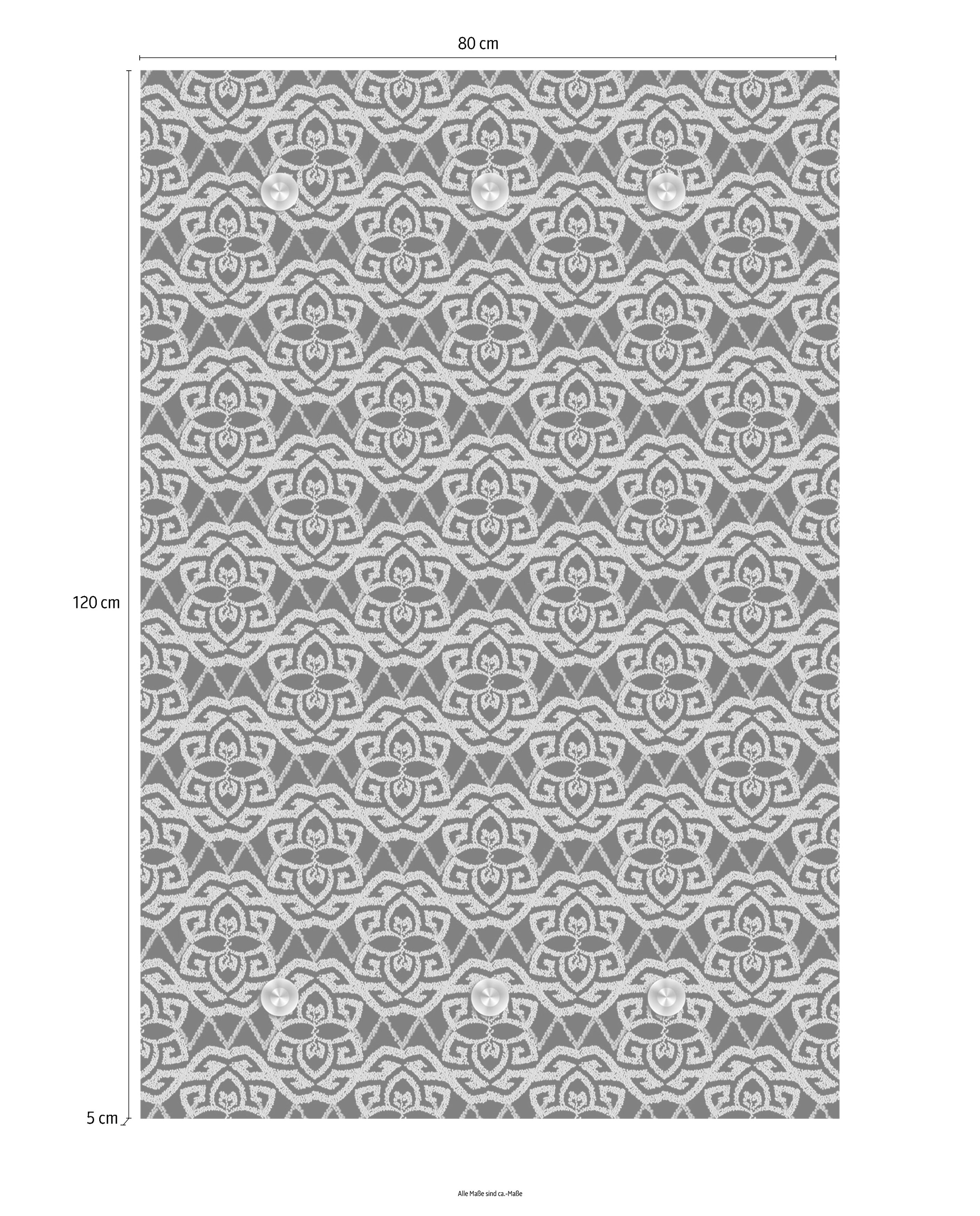 queence Garderobenleiste »Muster«, mit 6 Haken, 80 x 120 cm