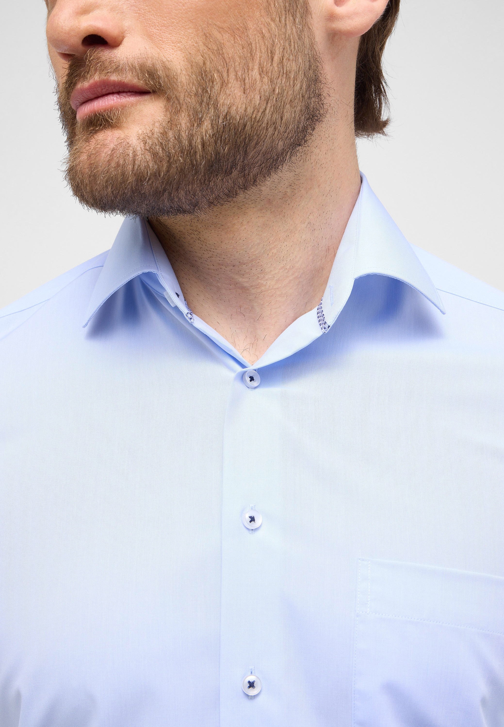 Eterna Langarmhemd »COMFORT FIT«, NON IRON (bügelfrei)