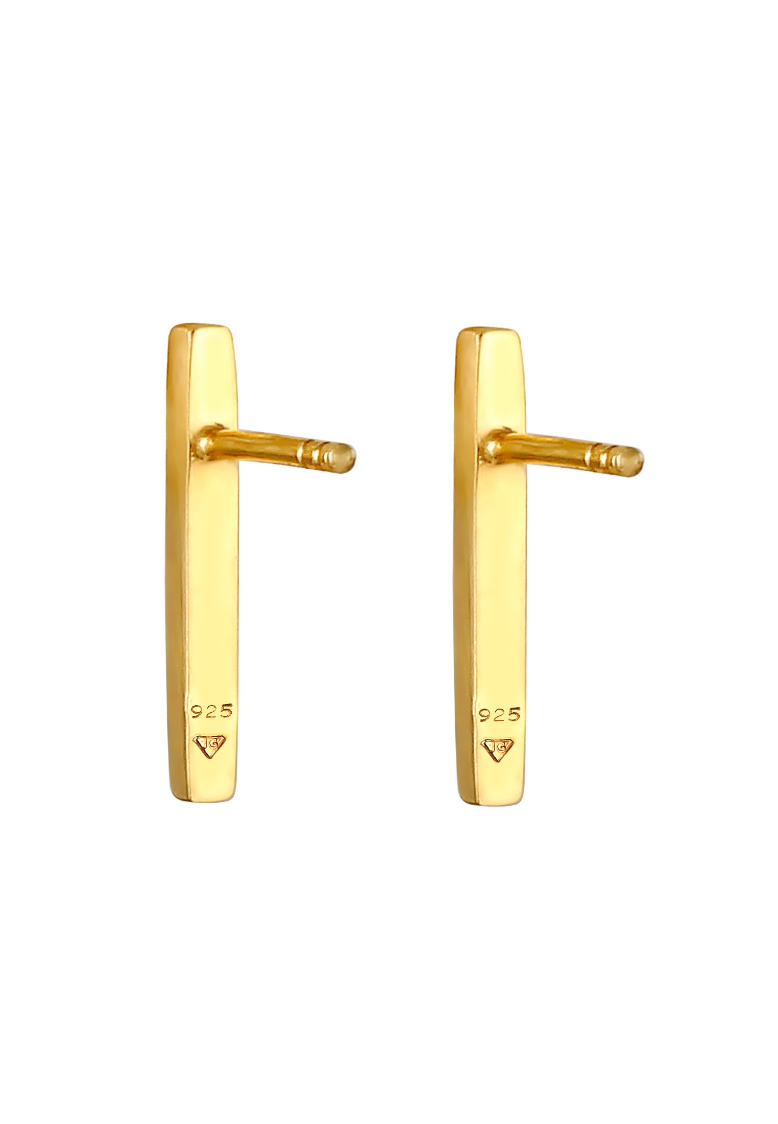 Elli Paar Ohrstecker »Ohrringe Stecker Stab Geo Gebürstet Trend 925 Silber«