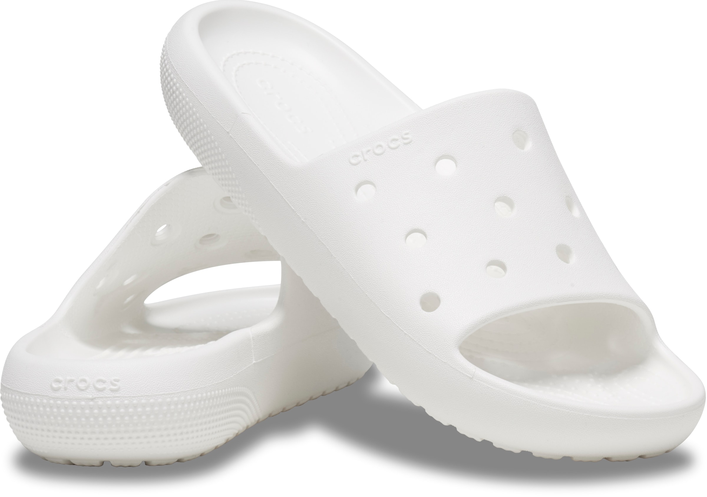 Crocs Badepantolette »Classic Slide V2«, Sommerschuh, Poolslides, Schlappen, mit Lüftungsöffnungen, G-Weite