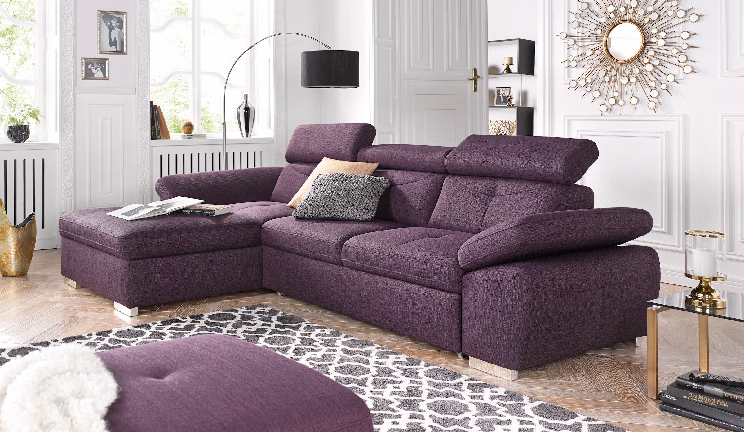 exxpo - sofa fashion Hocker »Spring Bankhocker, guter Sitzkomfort und tolle Verarbeitungsdetails«