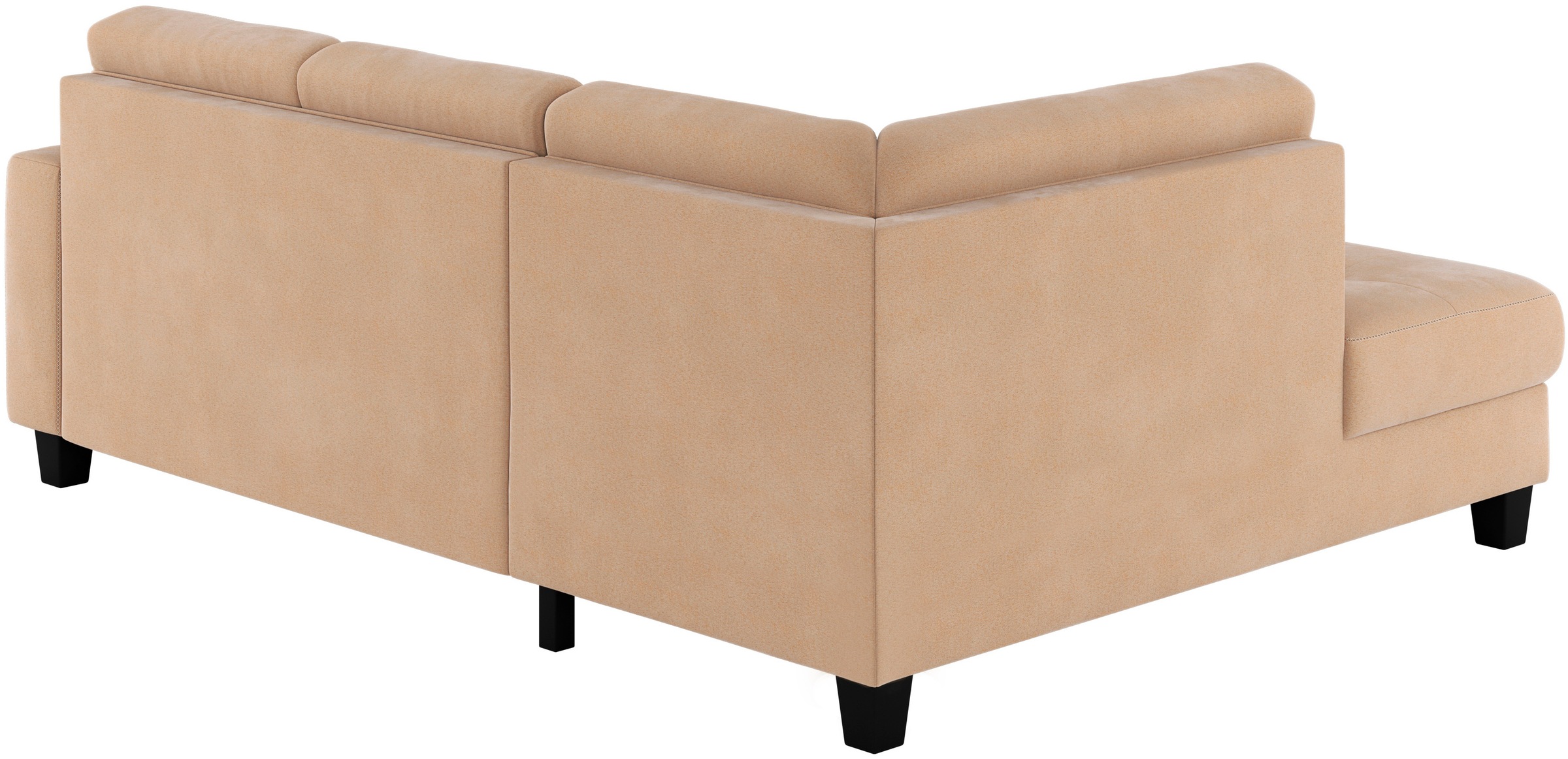 Places of Style Ecksofa »Varese«, Kreuznaht in beige