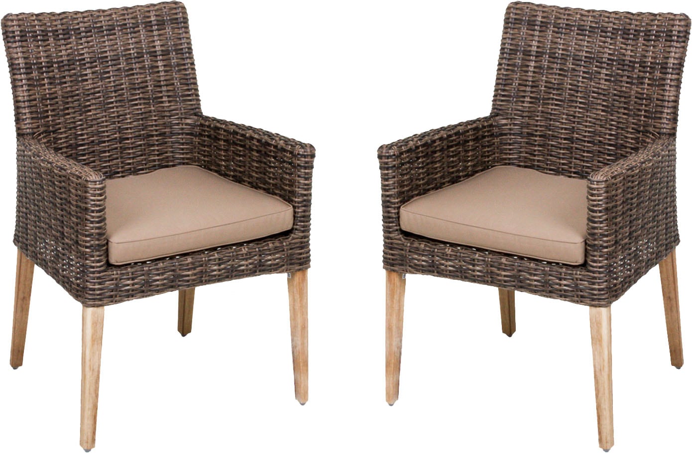 Garden Pleasure Garten-Essgruppe », Tischgruppe »OAKLAND/NORVELL Set 01«« Set,  4 Sessel, Tisch LxB: 200x100 cm, inkl Auflagen