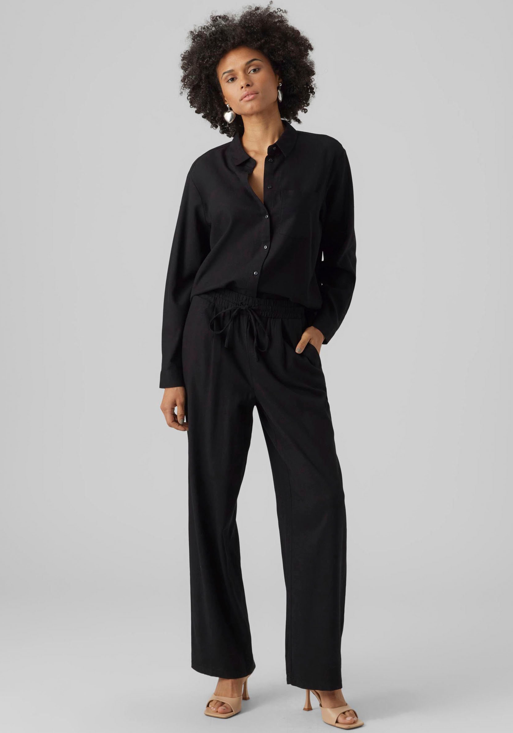 Vero Moda Schlupfhose »VMJESMILO HW WIDE PANTS WVN NOOS«  mit Seitentaschen