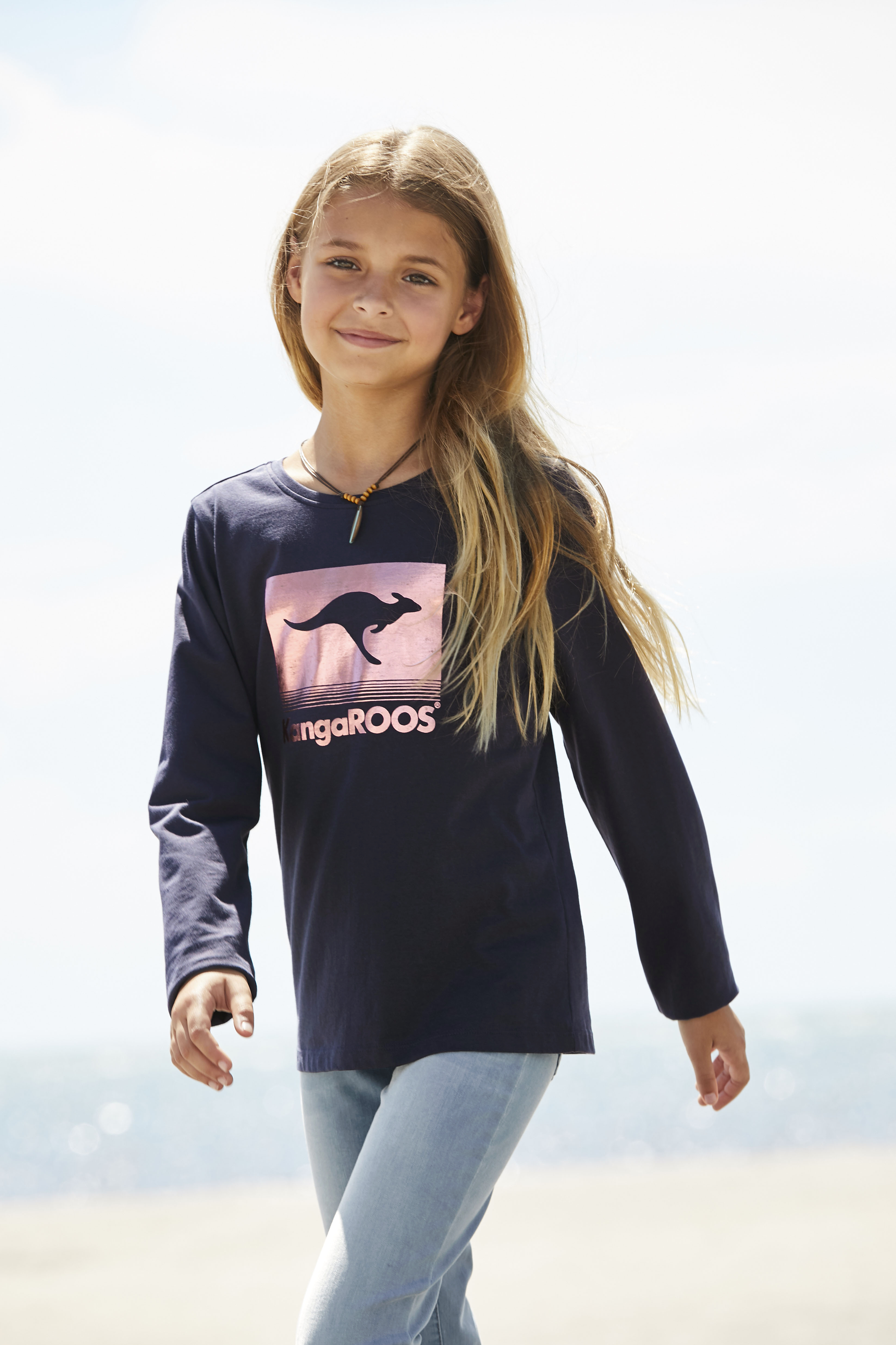 Langarmshirt, mit Foliendruck