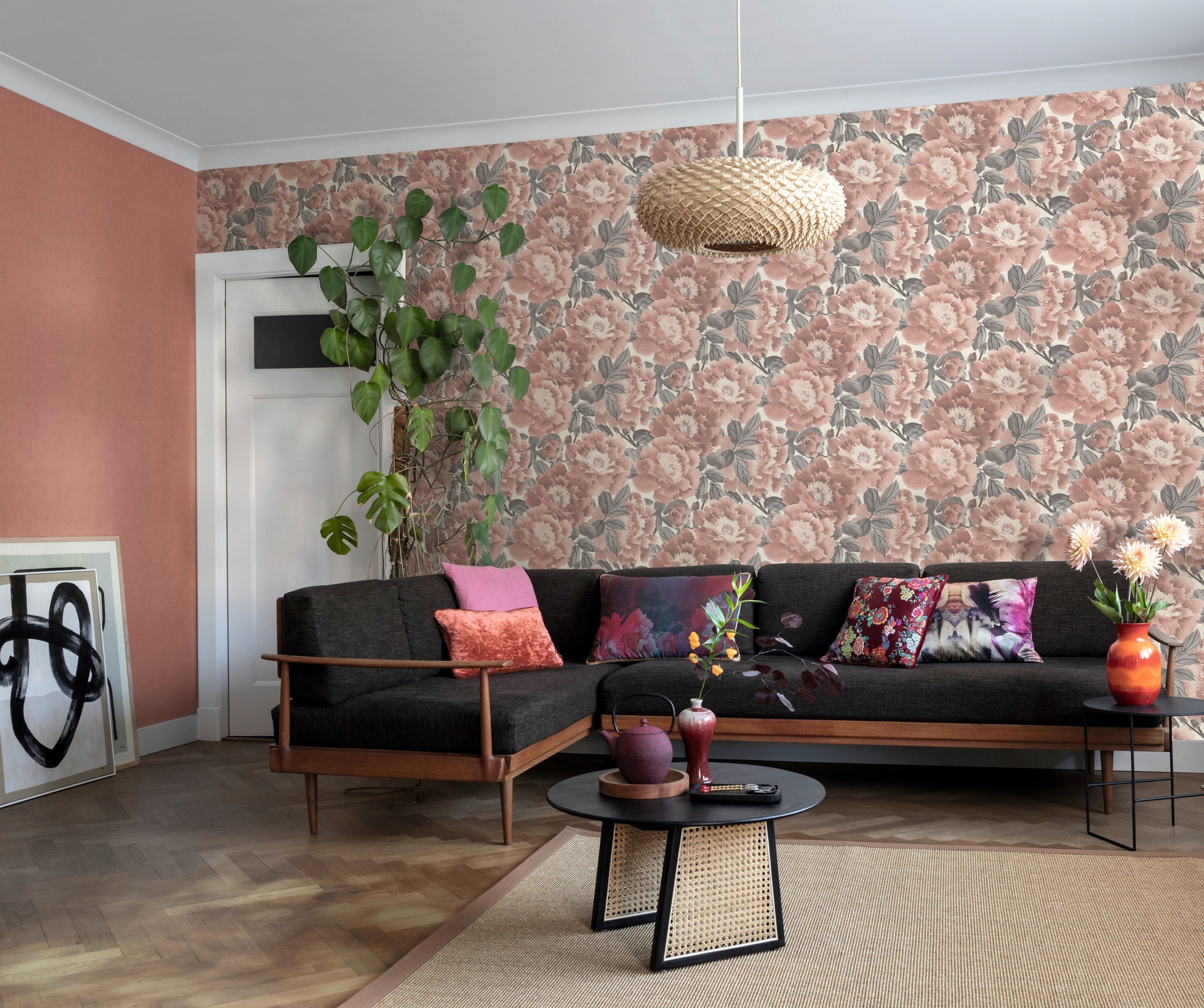 Rasch Vliestapete »Kimono« floral | mehrfarbig strukturiert gut lichtbeständig, hochwaschbeständig