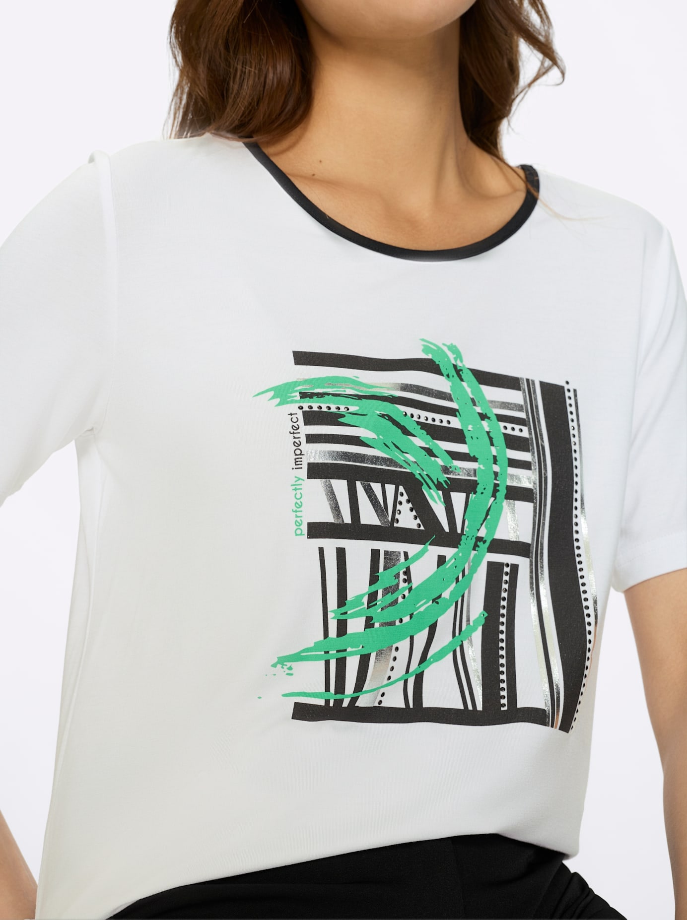 Inspirationen Rundhalsshirt »Kurzarm-Shirt« 1 tlg.