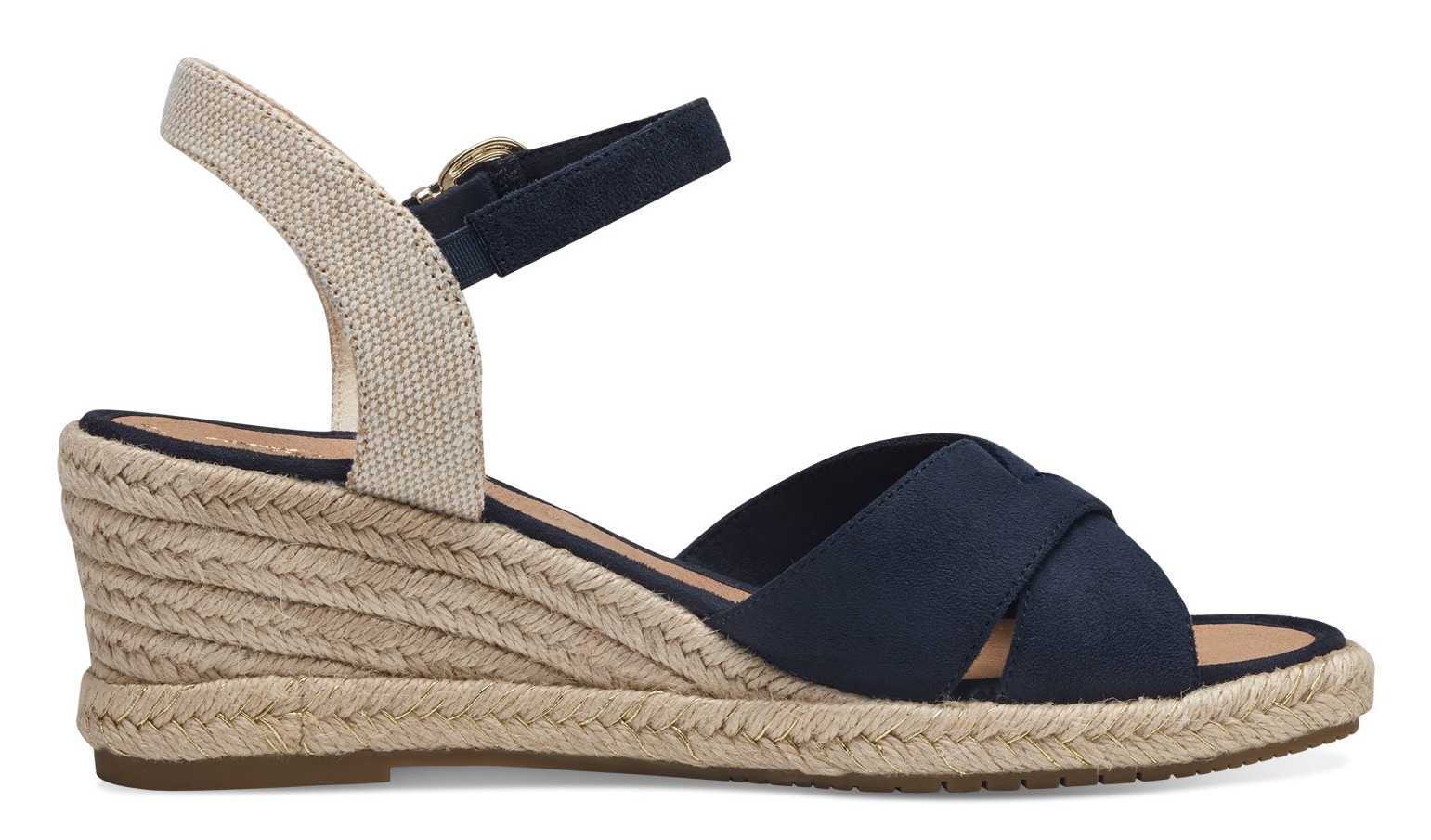 Tamaris Keilsandalette, Riemchensandale, Sommerschuh mit modischer Kreuzbandage