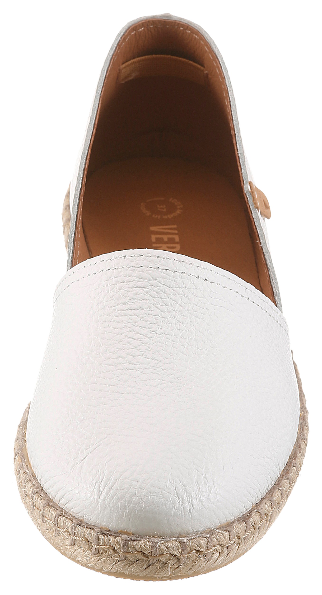 VERBENAS Espadrille »CARMEN«  Slipper, Sommerschuh, Urlaubsschuh, Flat mit Rahmennaht