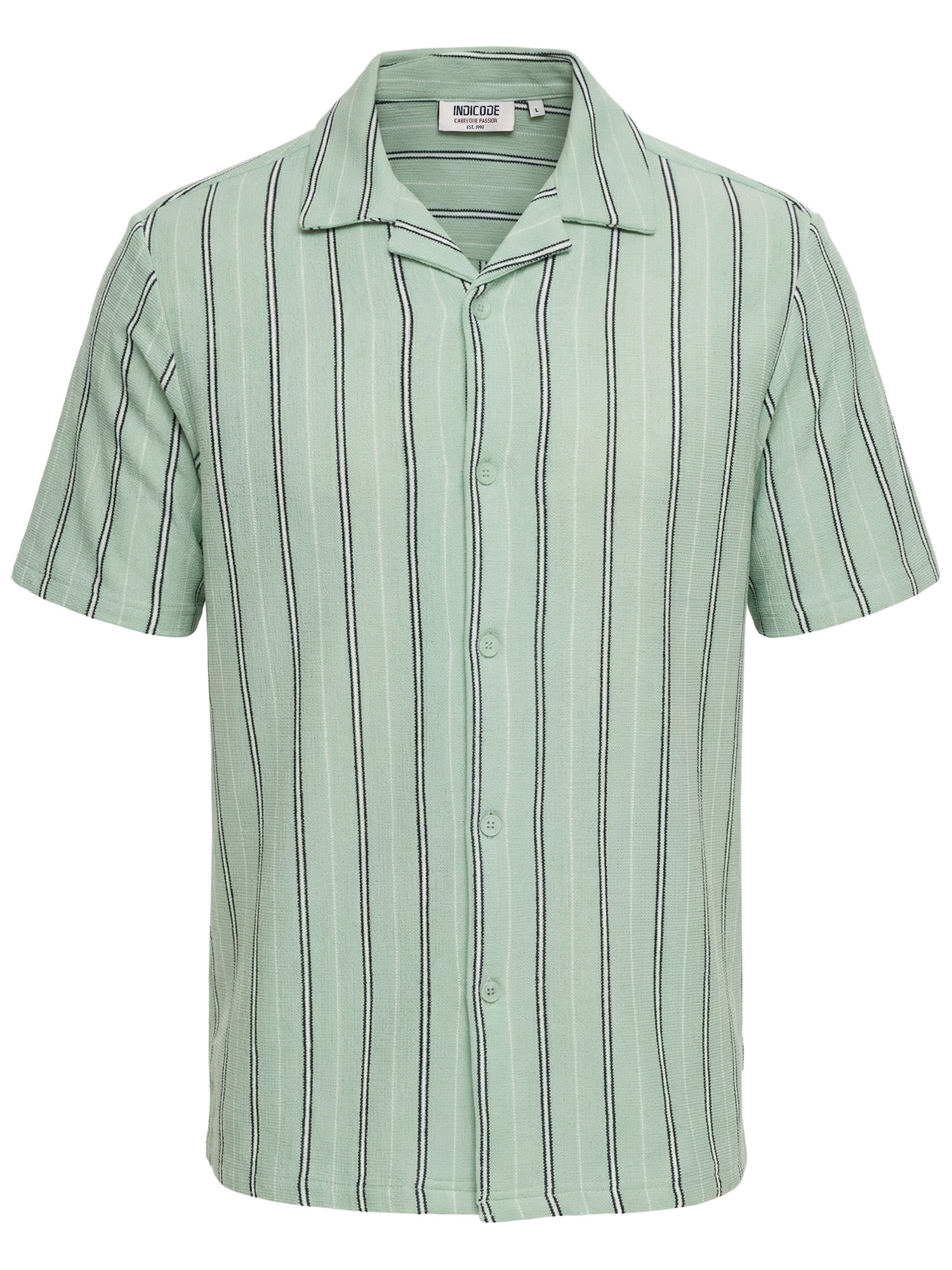 Indicode Kurzarmhemd »INShitake«