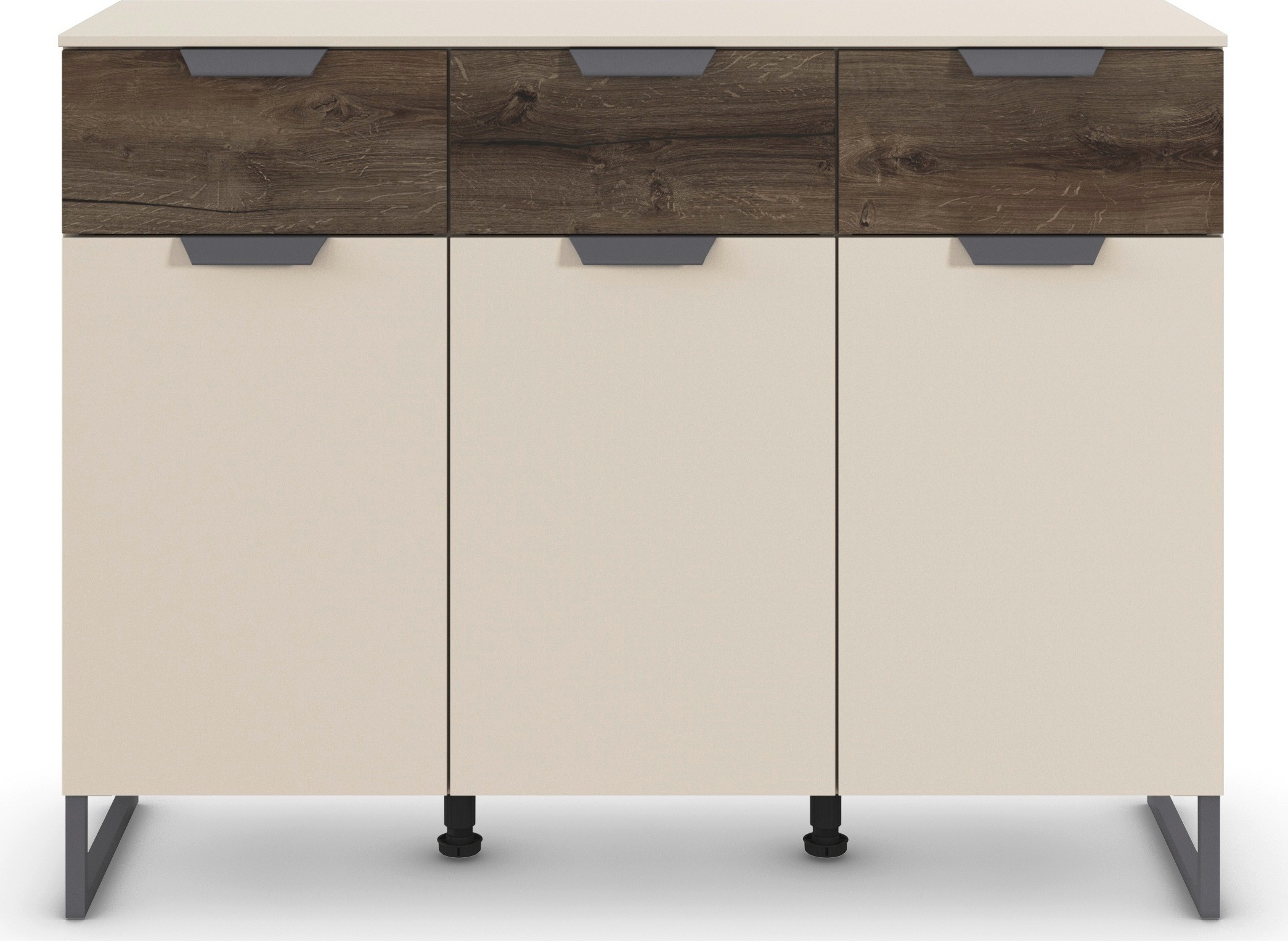 rauch Kombikommode »Barea« Breite 120 cm, Höhe 92 cm,  3 Türen, 3 geräumige Schubladen, Böden verstellbar MADE IN GERMANY