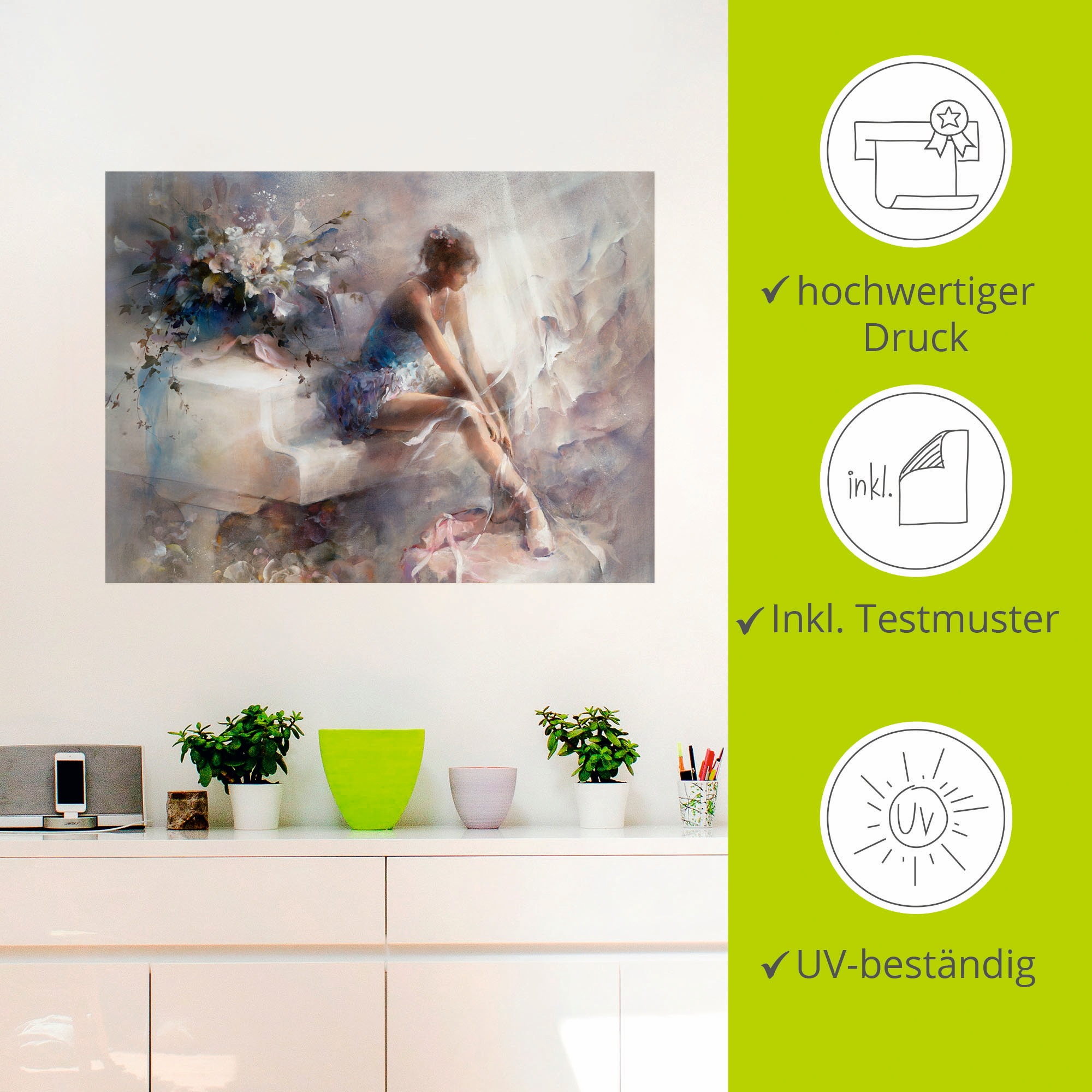 Artland Wandbild »Melodien«, Sport, (1 St.), als Leinwandbild, Poster, Wandaufkleber in verschied. Größen