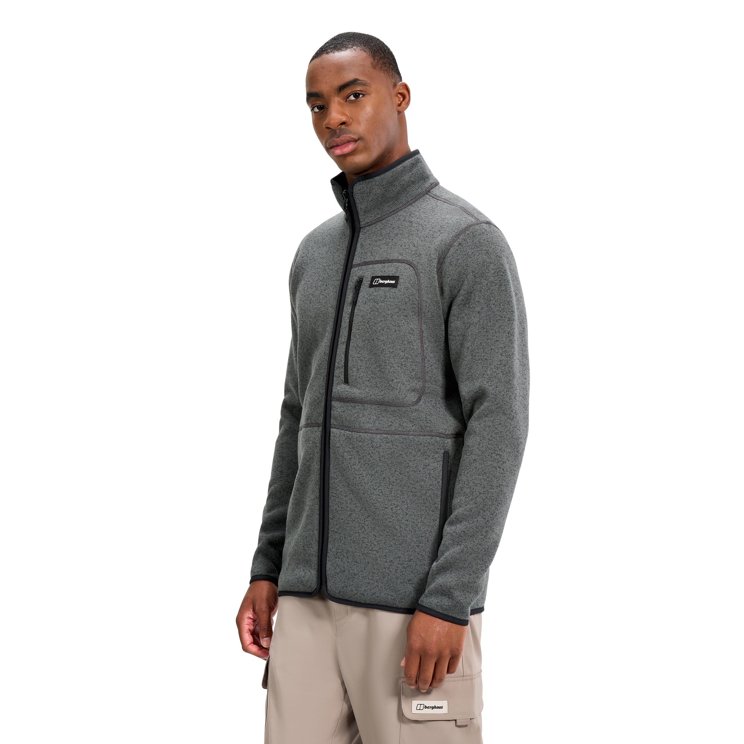 Berghaus Strickfleecejacke »ASTERBY IA JACKET« mit vier Taschen, pflegeleicht, wärmeisolierendes Fleece