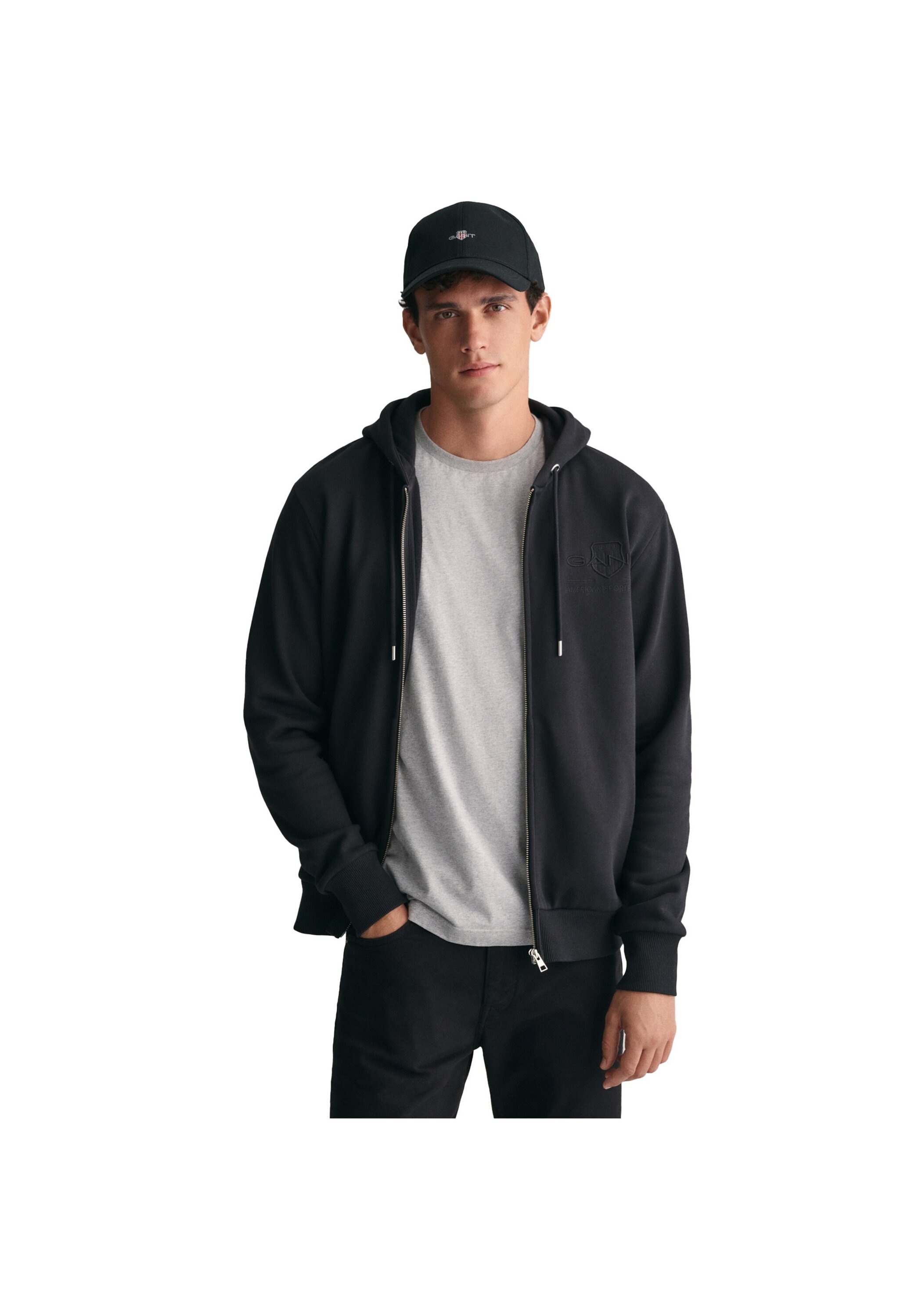 Gant Sweatshirt »Sweatjacke REGULAR TONAL SHIELD FULL ZIP HOODIE«