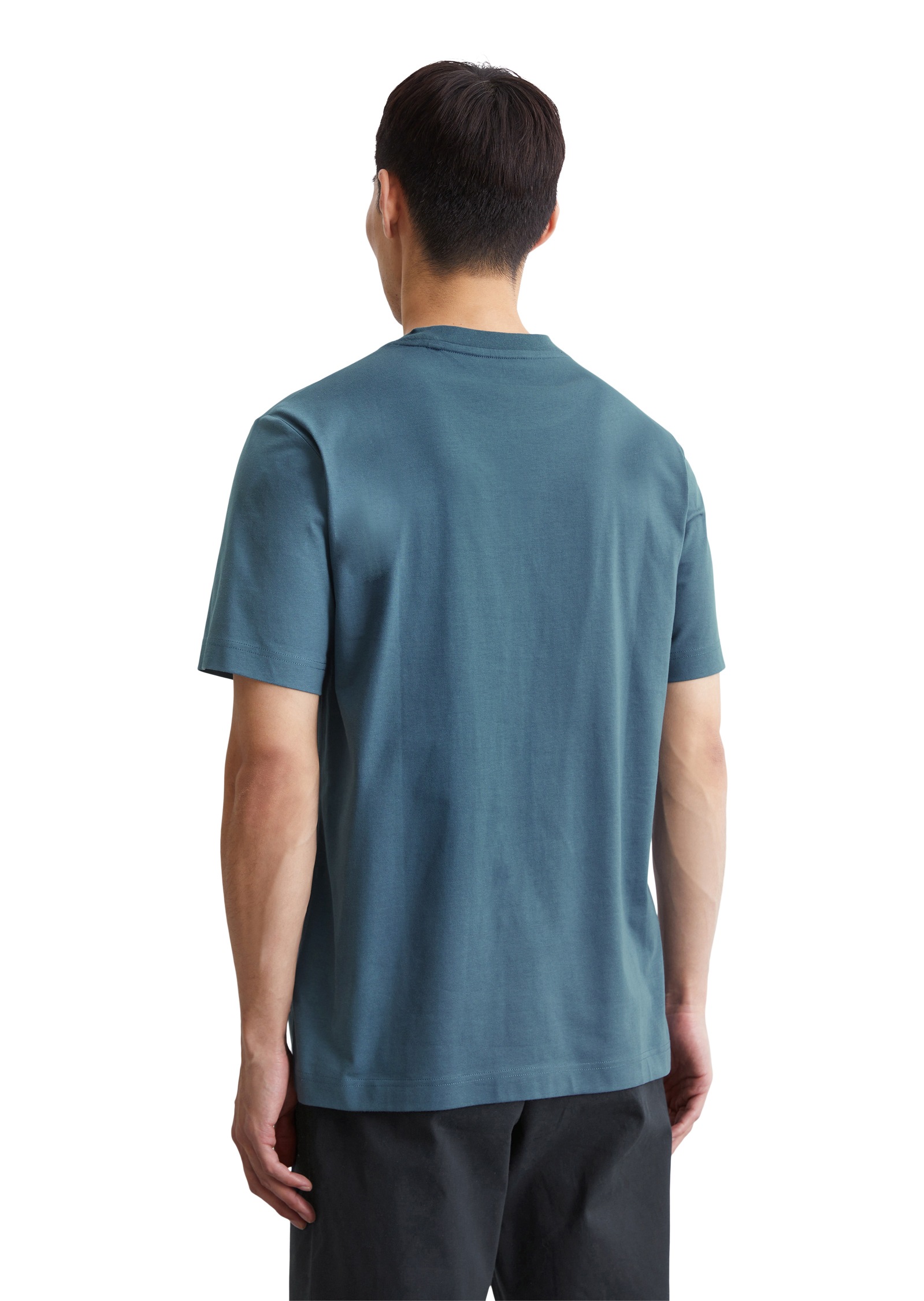 Marc O'Polo T-Shirt, mit tonigem Label-Print vorne