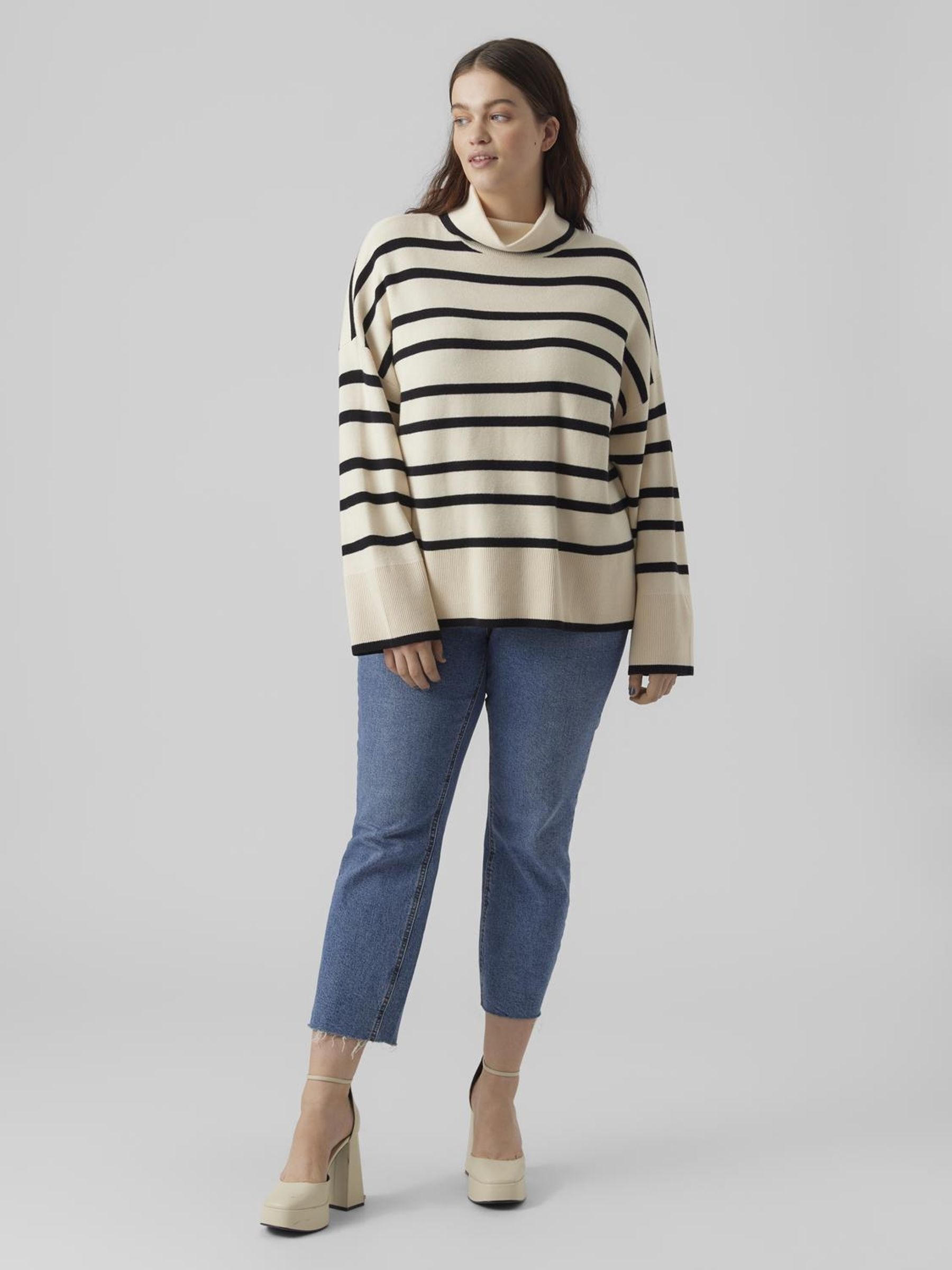 Vero Moda Curve Rollkragenpullover »VMSABA LS ROLLNECK BLOUSE GA NOOS CUR«