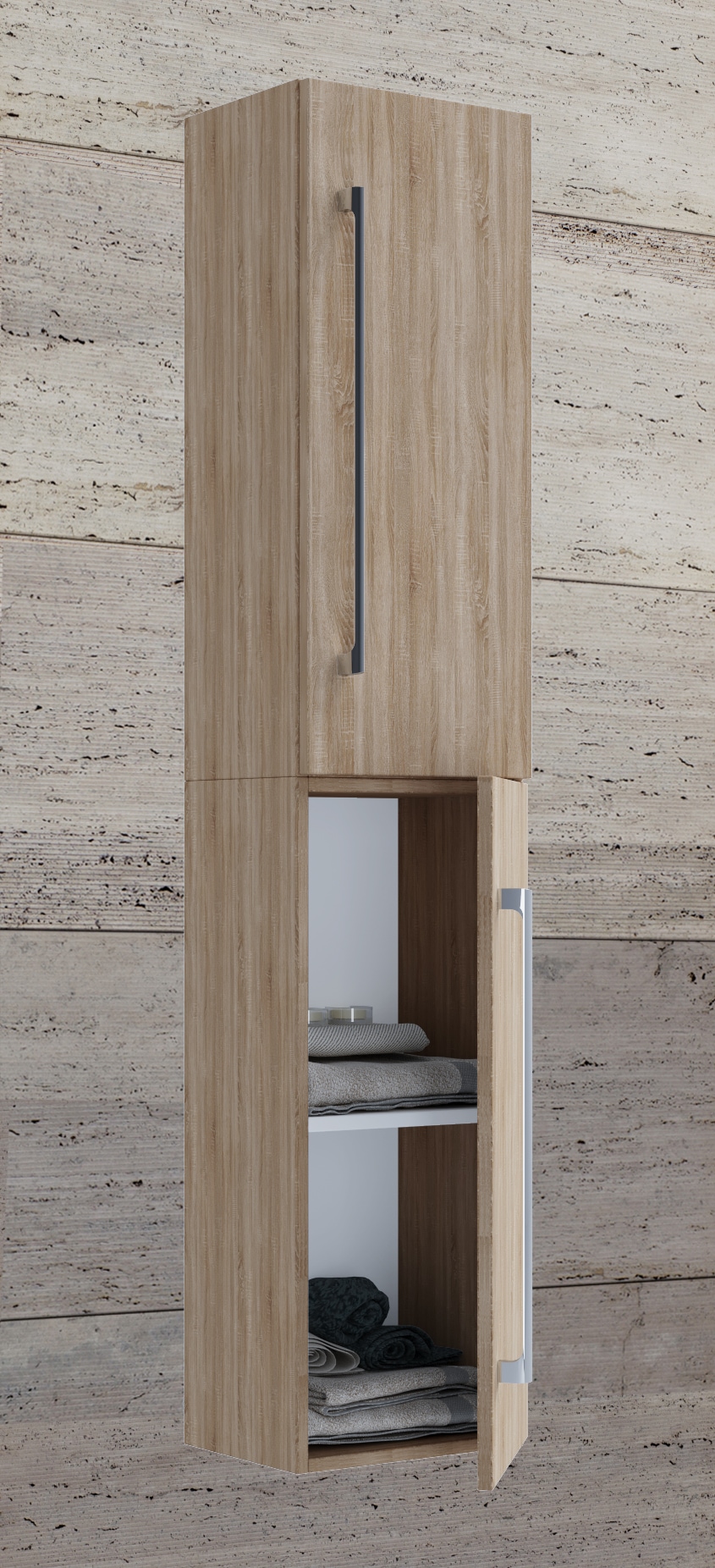 VCM Hochschrank »Holz Badmöbel Bad Hochschrank Badschrank Badinos 2«