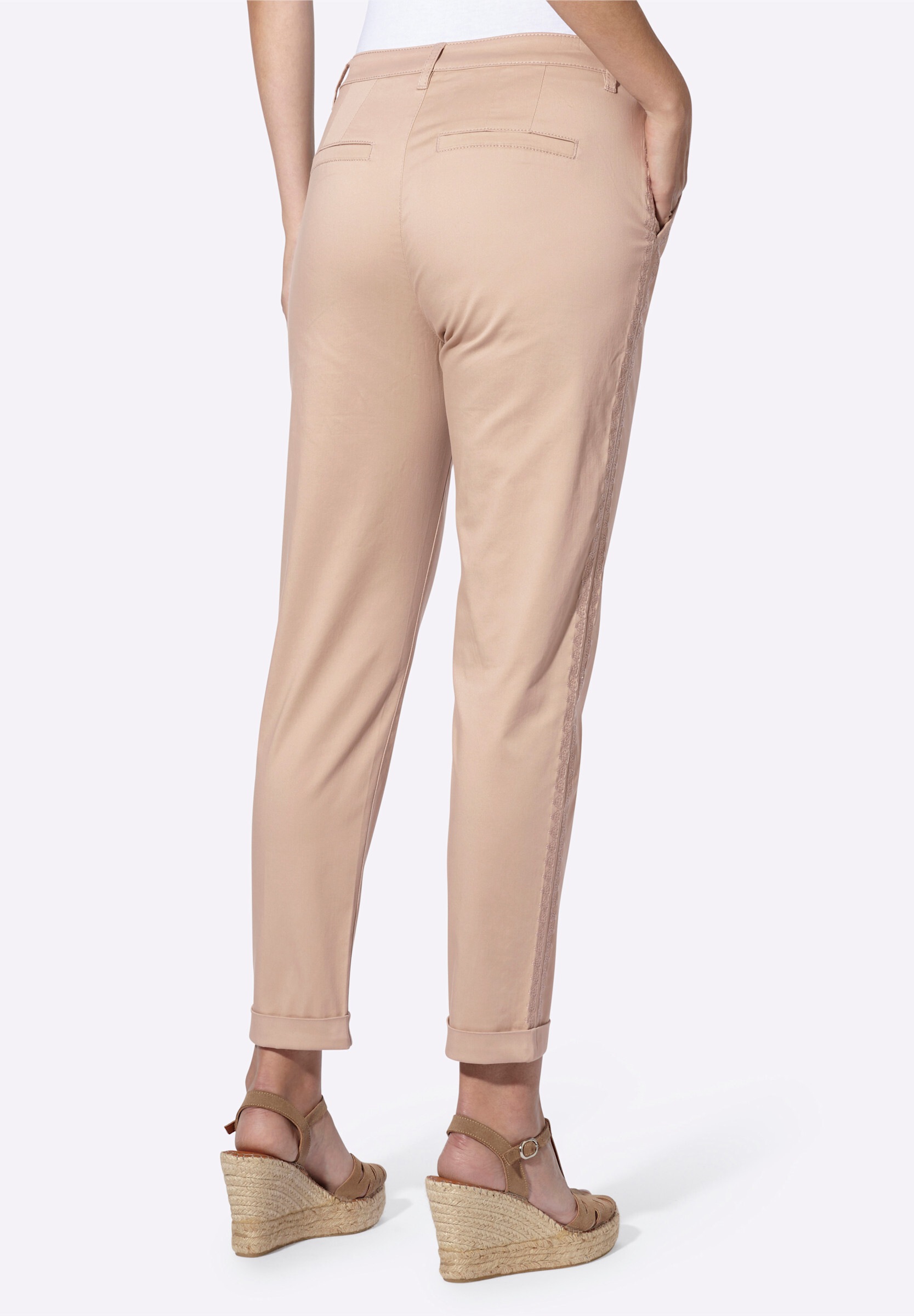 heine Chinohose »Chinohose Chinohose mit Ziernähten«