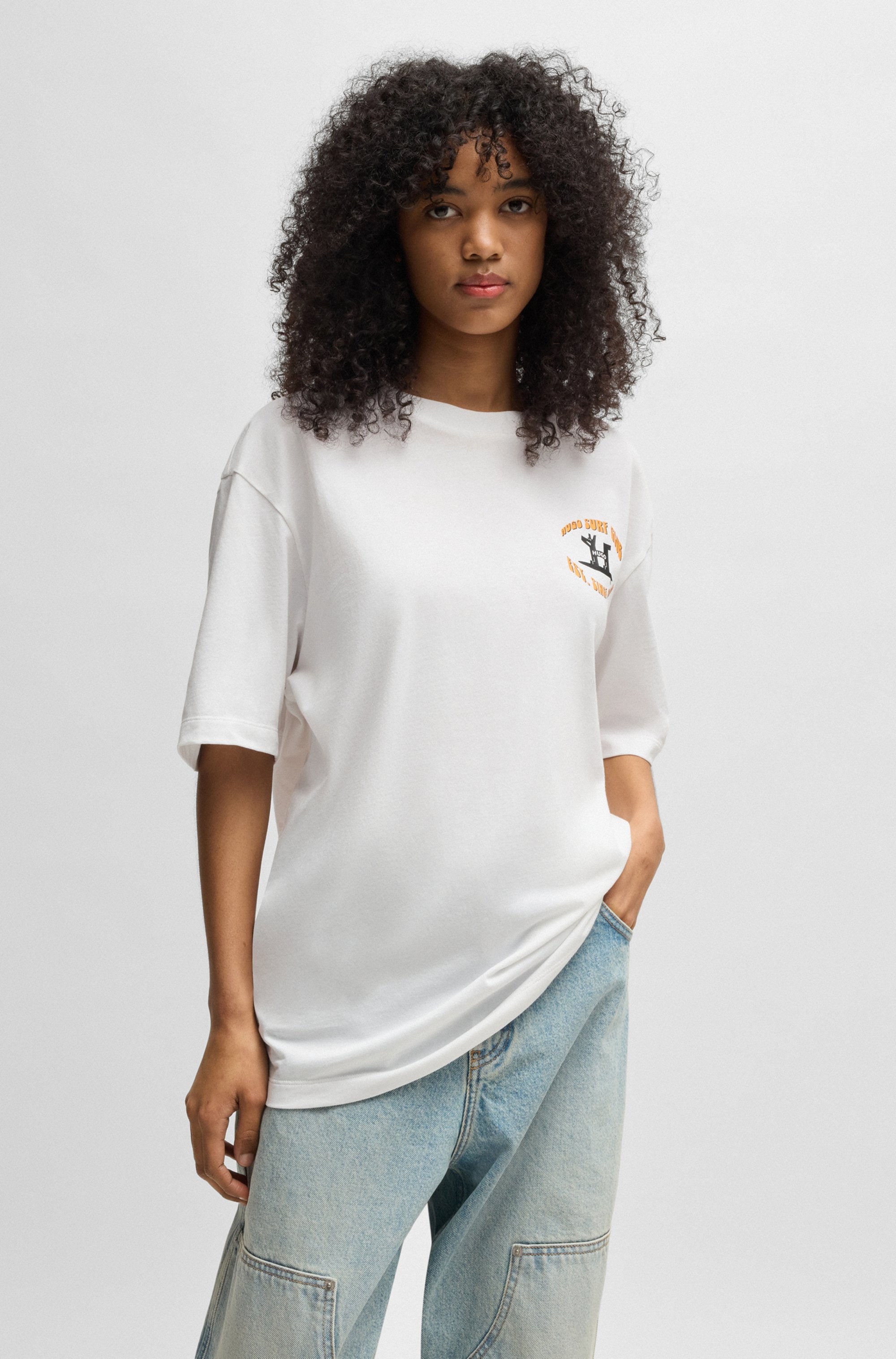 HUGO Blue T-Shirt »Nodiwop«, mit großem Rückendruck