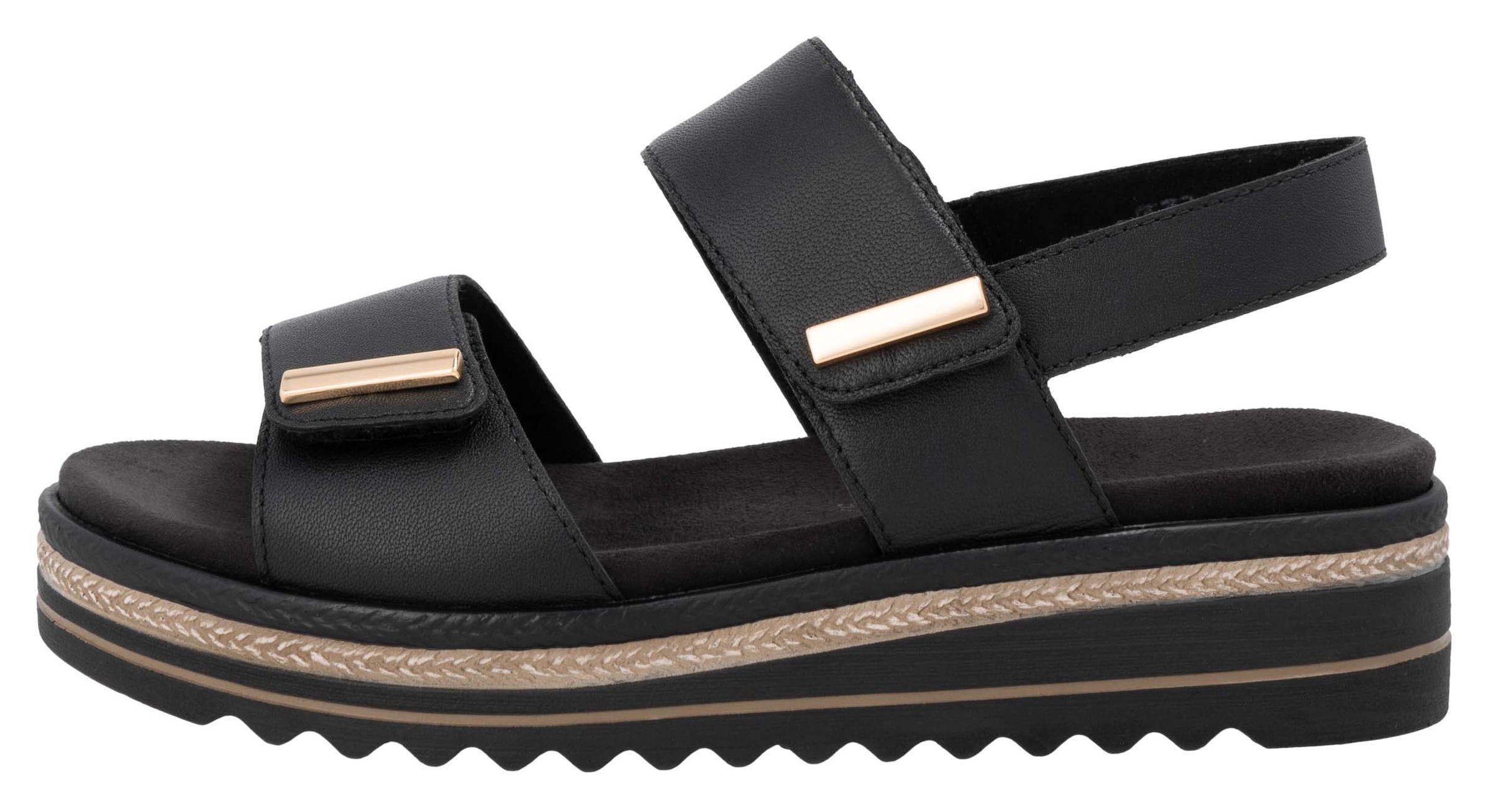 Remonte Keilsandalette, Riemchensandale, Bequemschuh mit Schmuckelementen