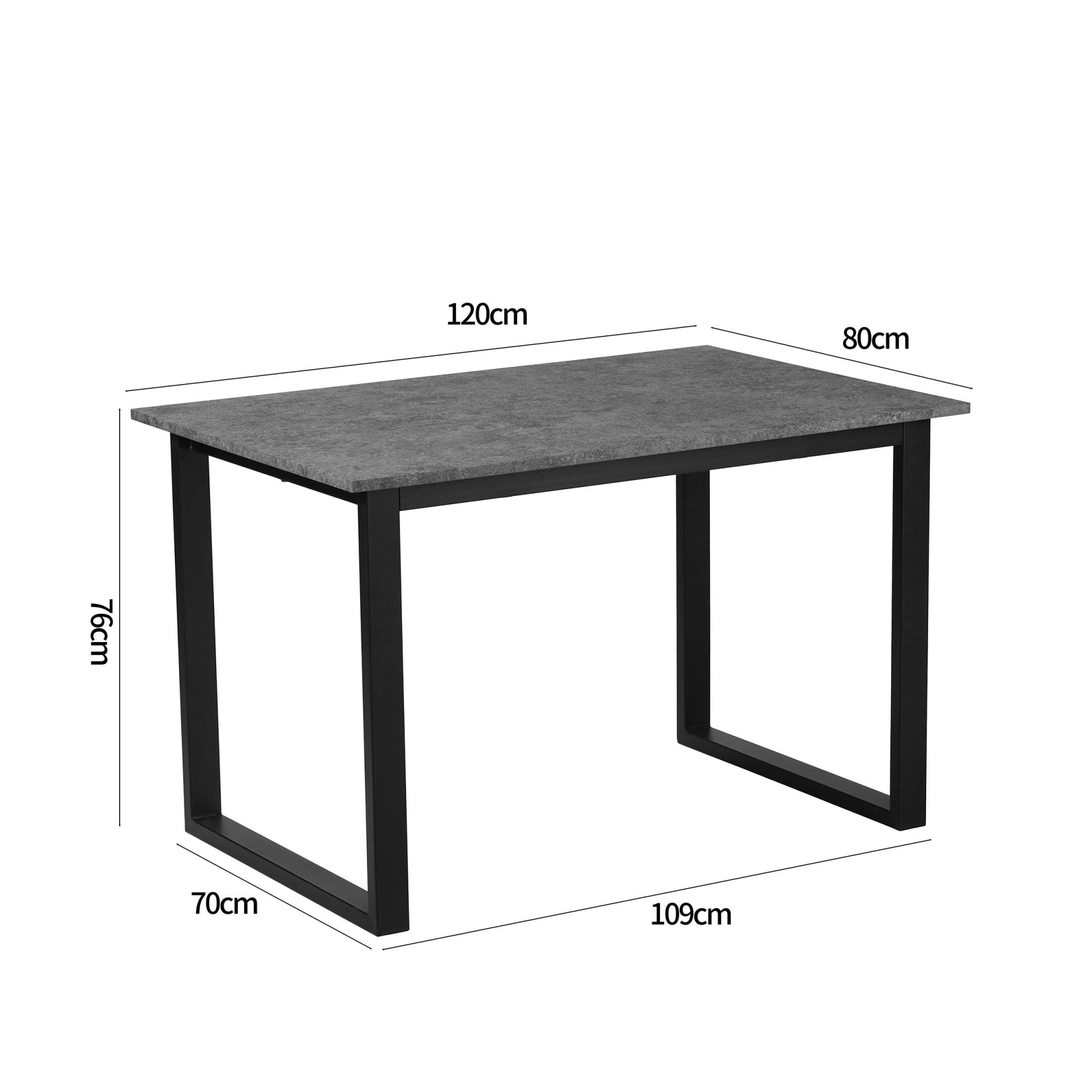OTTO home Esstisch »Barcell« schwarzes Metallgestell, Plattenvarianten wählbar, sowie Größen