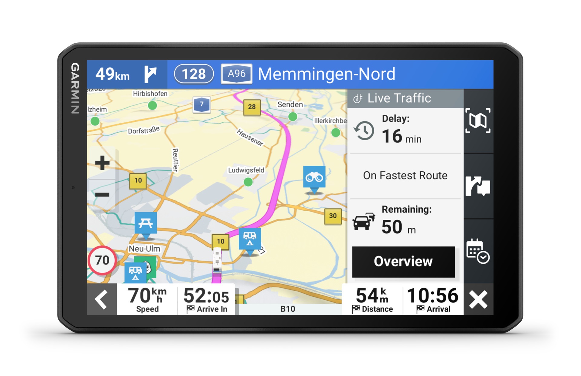 Garmin Navigationsgerät »Camper 895 MT-D EU«, (Europa (45 Länder) Karten-Updates), Bluetooth