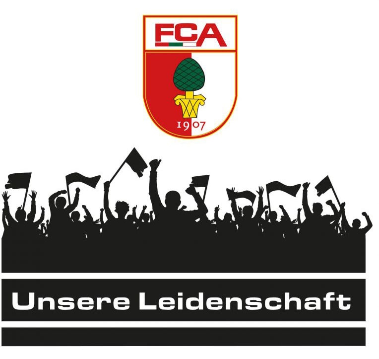 Wandtattoo »FC Augsburg Leidenschaft Fans«, (1 St.), selbstklebend, entfernbar