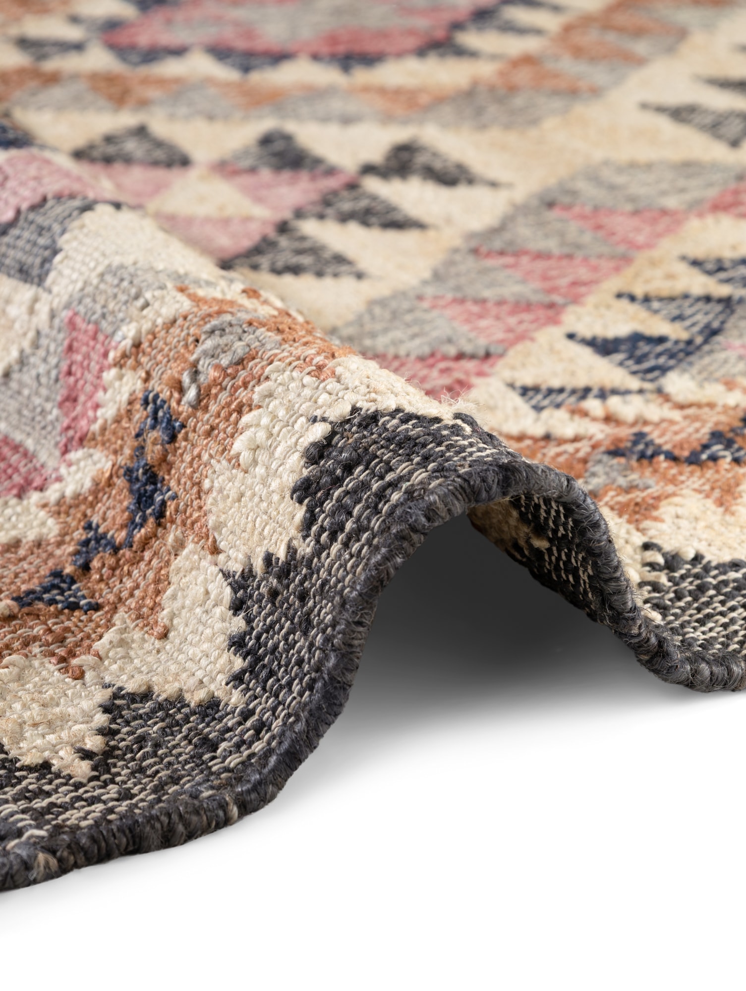 ELLE DECORATION Teppich »Kelim Parsa« rechteckig 3 mm Höhe Jute, Baumwolle, Natur, Handgewebt, Kelim, orientalisch, Boho